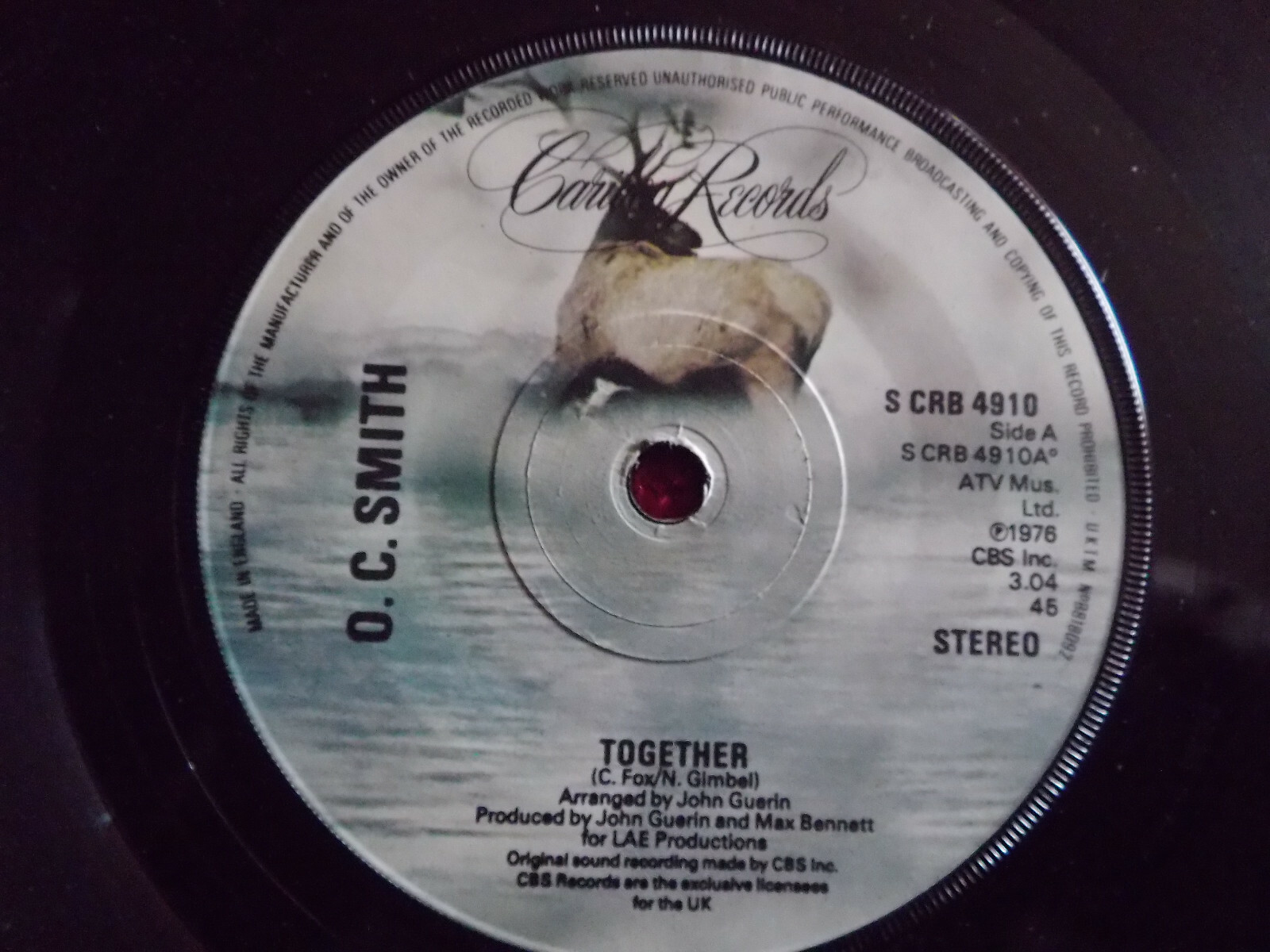 O.C. Smith – Together / Just couldn´t help myself | UK 7″ Single