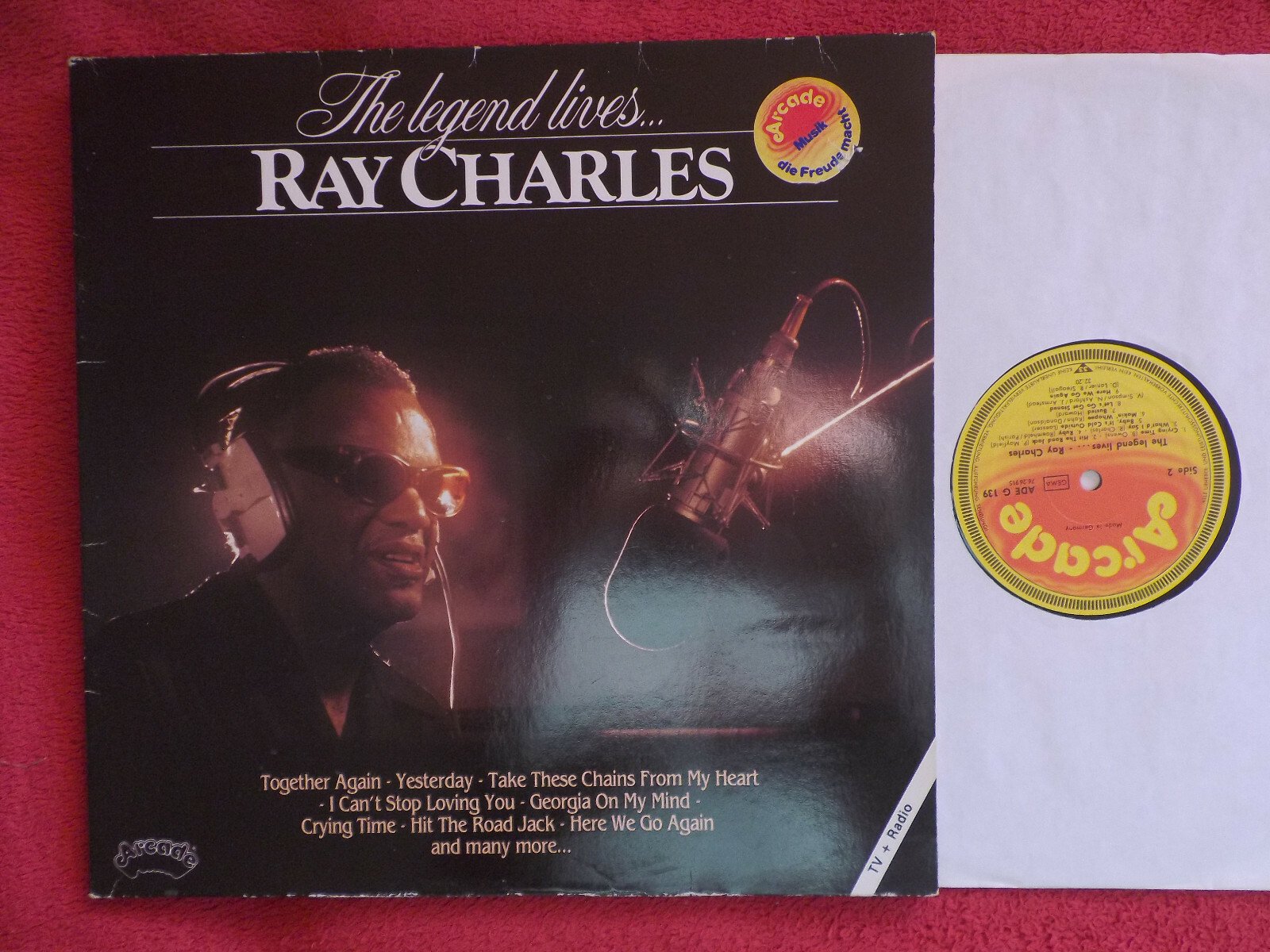 Ray Charles – The legend lives | Arcade Records ADE G 139, LP