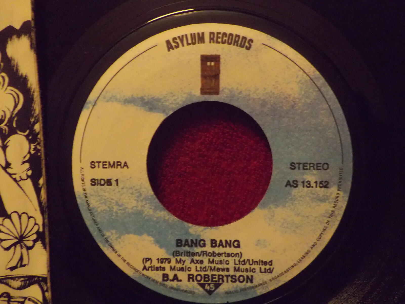 B.A. Robertson – Bang bang / B side the C side (Single), Bild 2