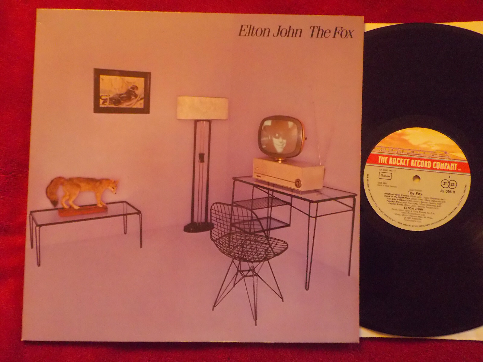 Elton John – The Fox | Rocket Record Company Records, Club Edition LP