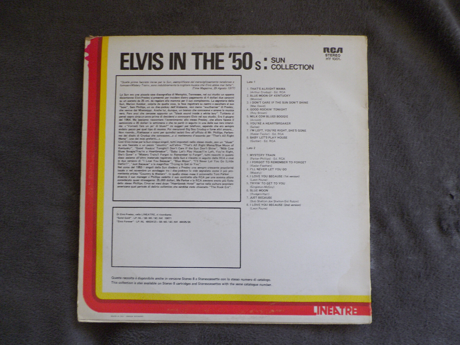 Elvis Presley – Elvis in the `50s Sun Collection (RCA, HY 1001, 1977), Bild 2