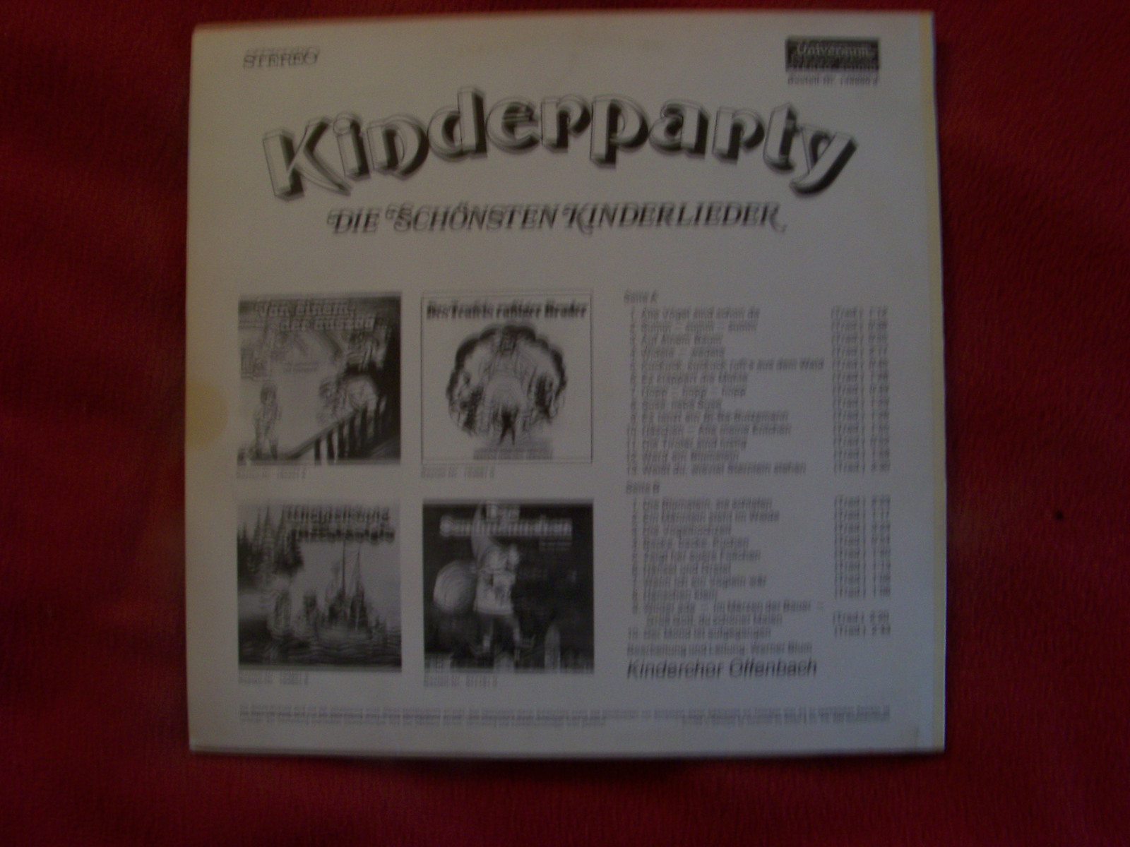 Kinderchor Offenbach – Kinderparty - Die schönsten Kinderlieder (LP), Bild 2