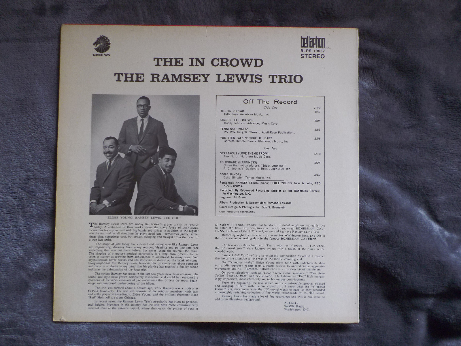 The Ramsey Lewis Trio – The in crowd | Bellaphon LP, Bild 2