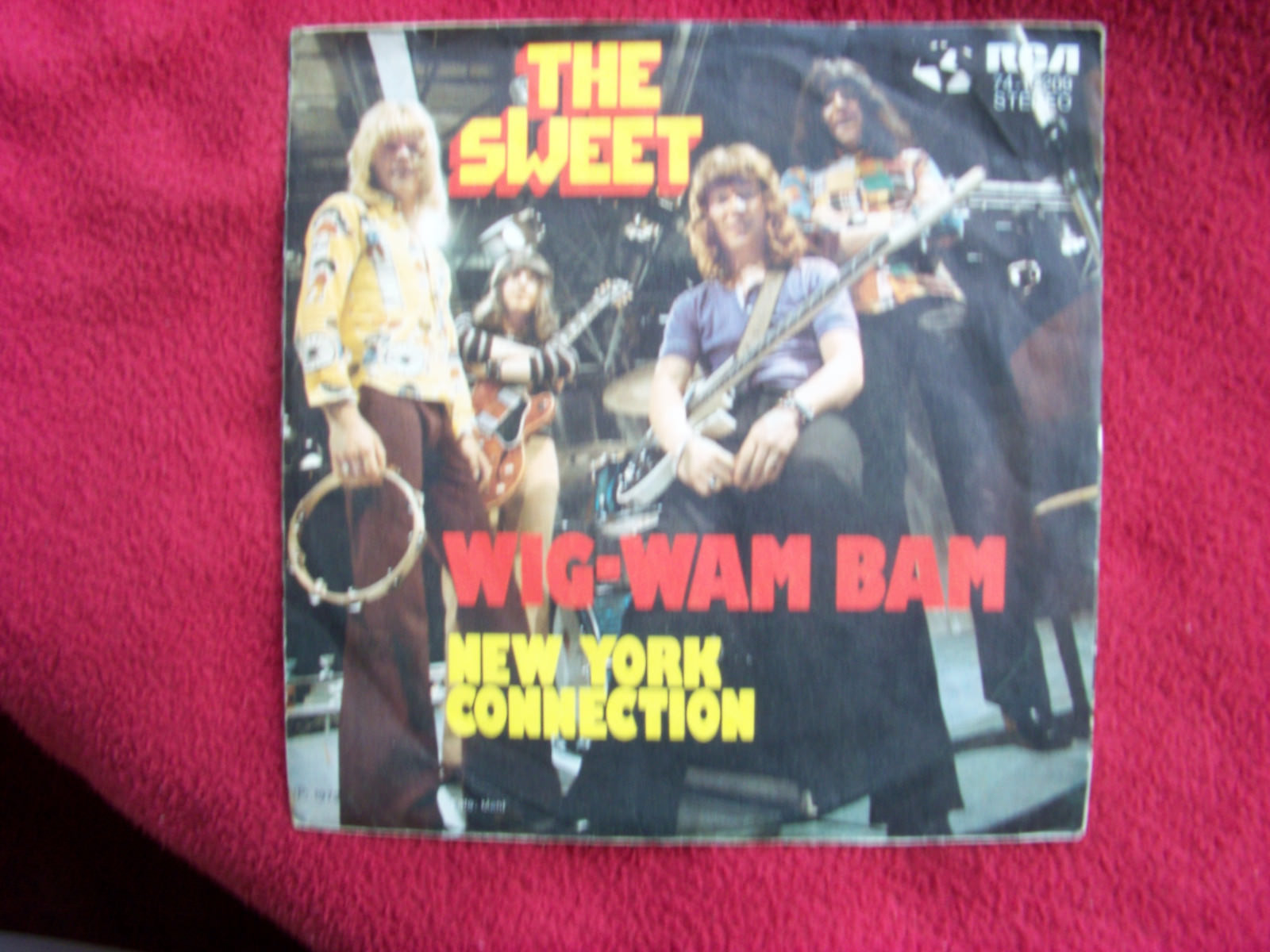 The Sweet – Wig-Wam Bam / New York Connection – RCA Records – 74-16 209 – deutsche 7″-Single, 1972, Bild 2