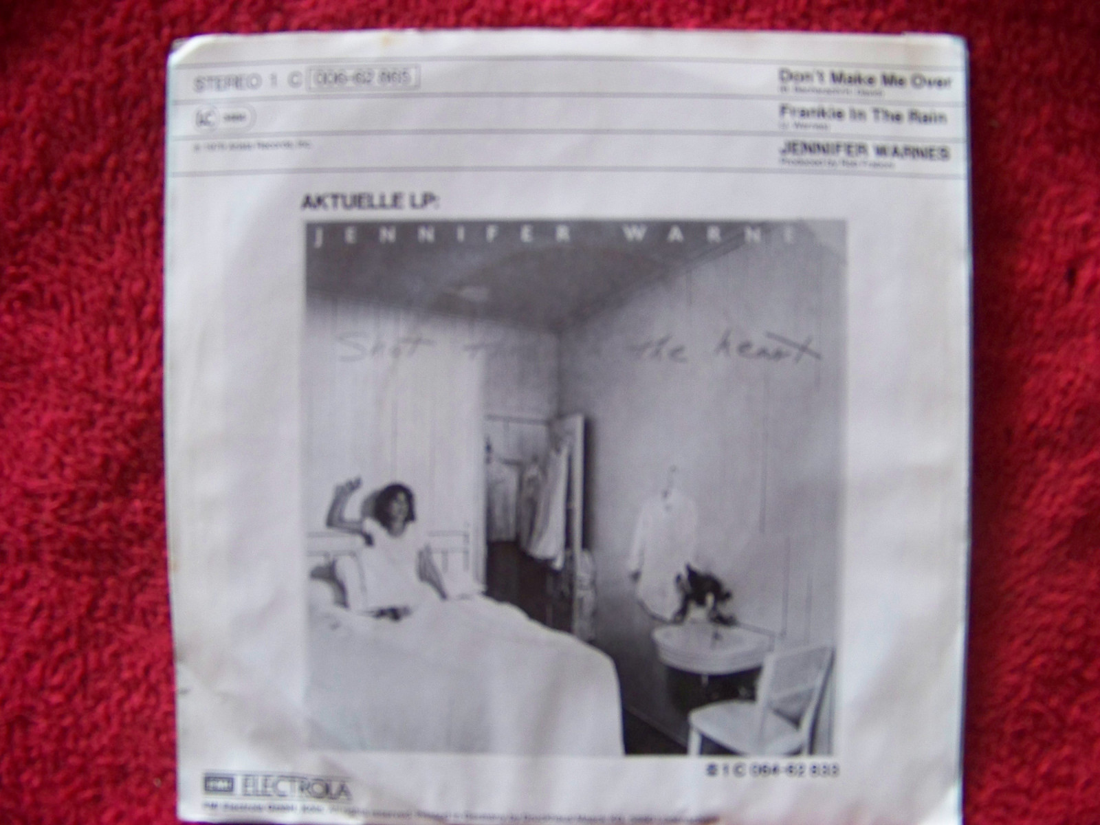 Jennifer Warnes – Don´t make me over / Frankie in the rain (Arista Records, 1979), Bild 2