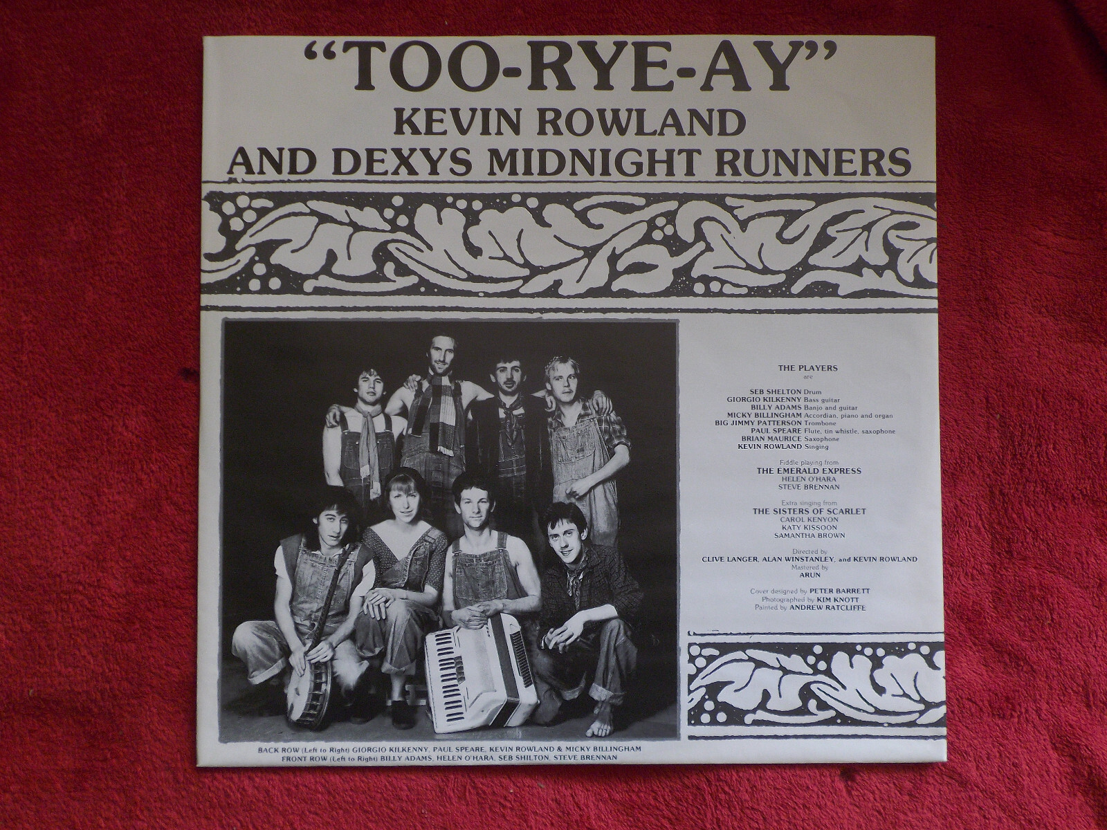 Kevin Rowland & Dexys Midnight Runners – Too-rye-ay | Mercury LP, 1982, Bild 2