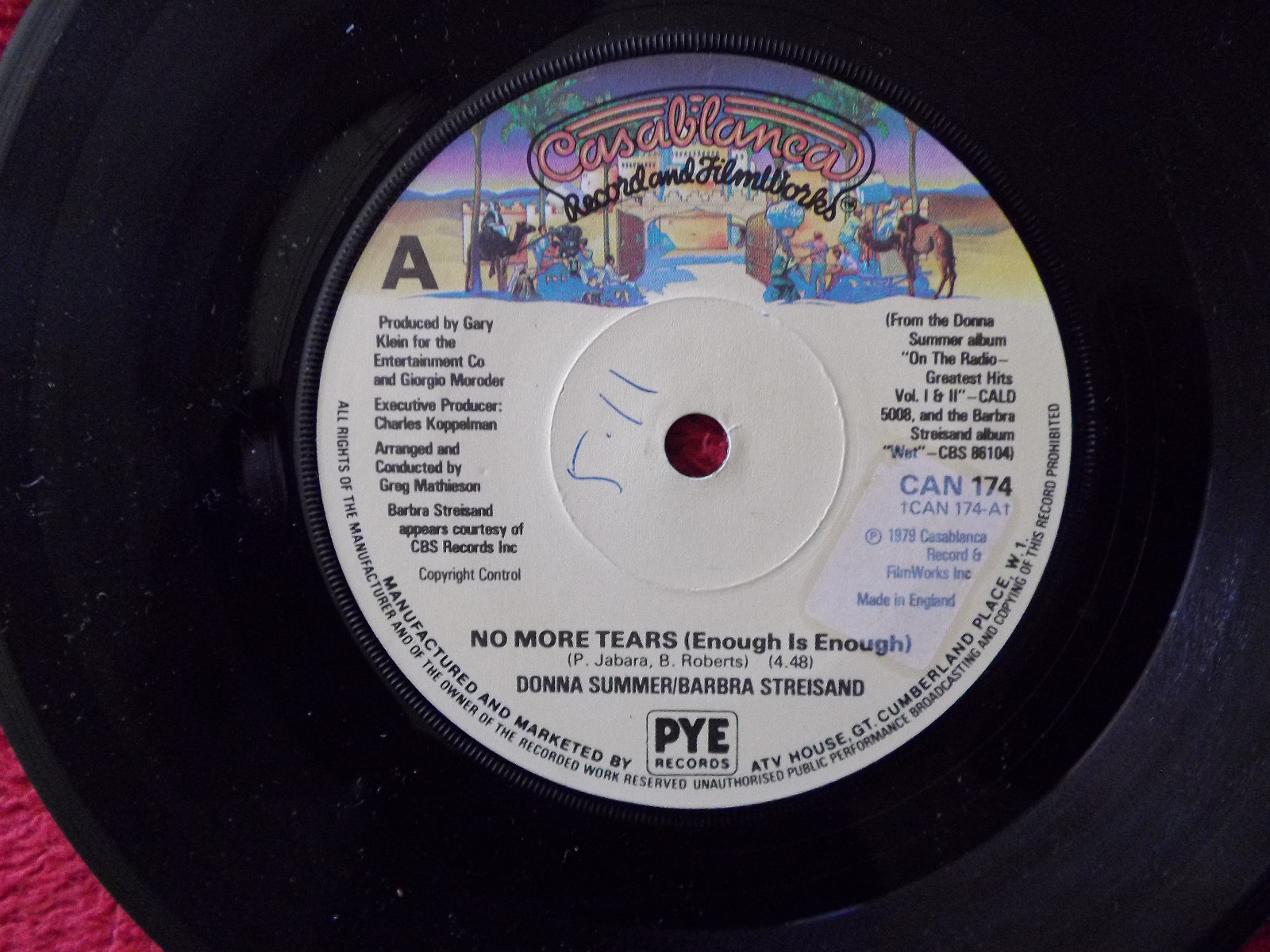 Donna Summer & Barbara Streisand – No more tears / My baby understands (Single, 1979)