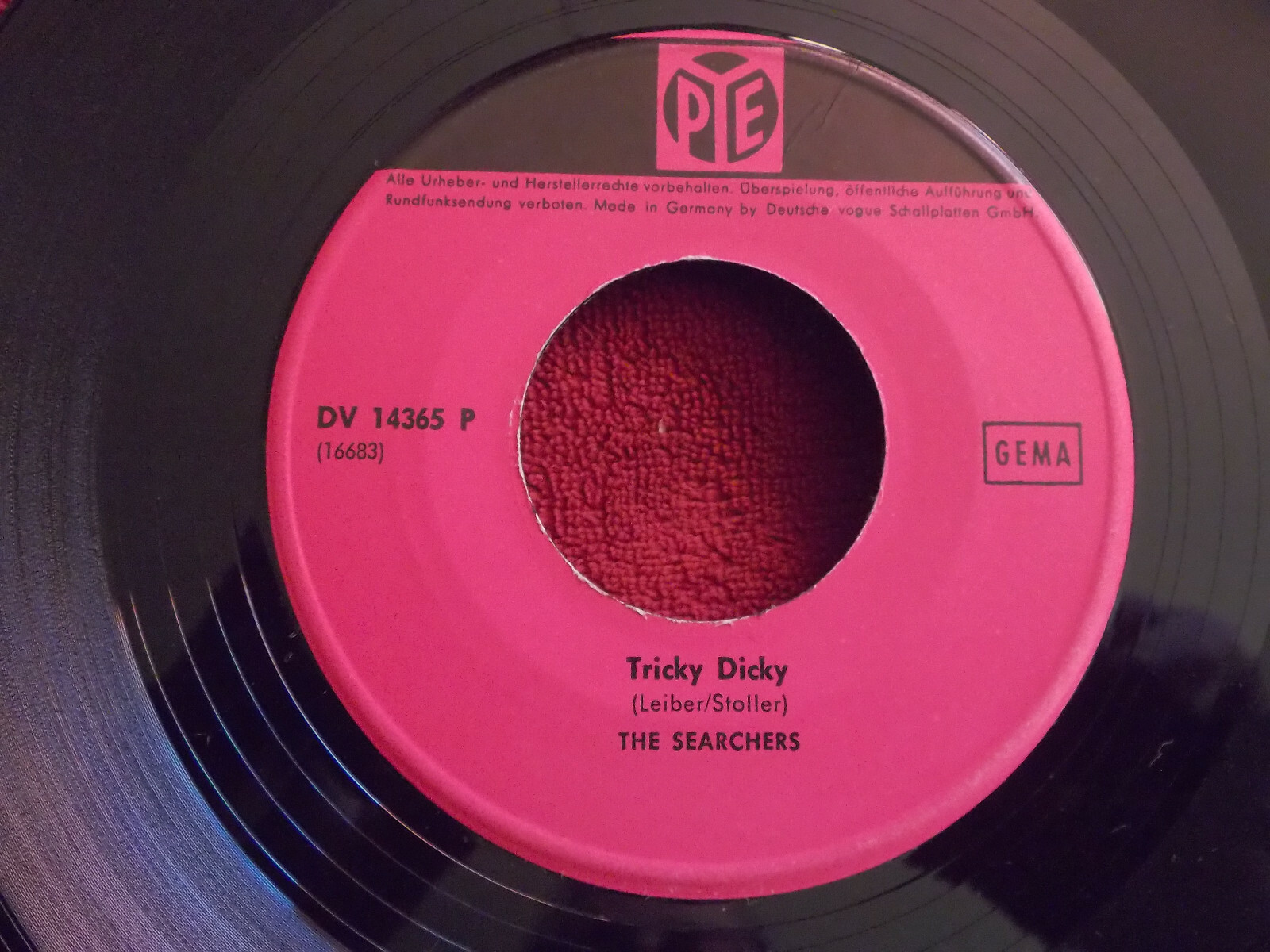 The Searchers – Farmer John / Tricky Dicky | deutsche Pye-Single, Bild 2