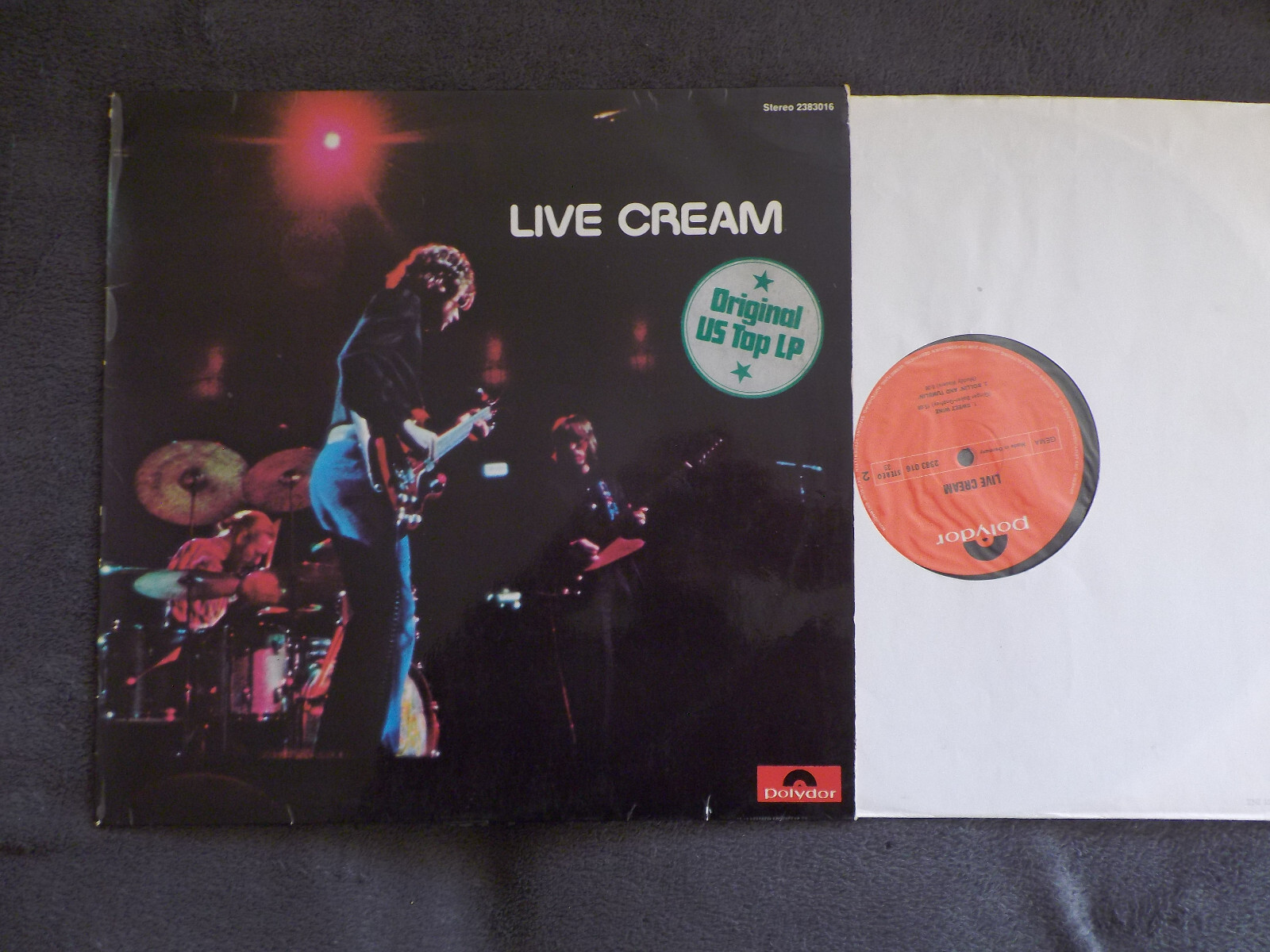 Cream – Live Cream (Polydor Records 2383 016, LP, 1970)