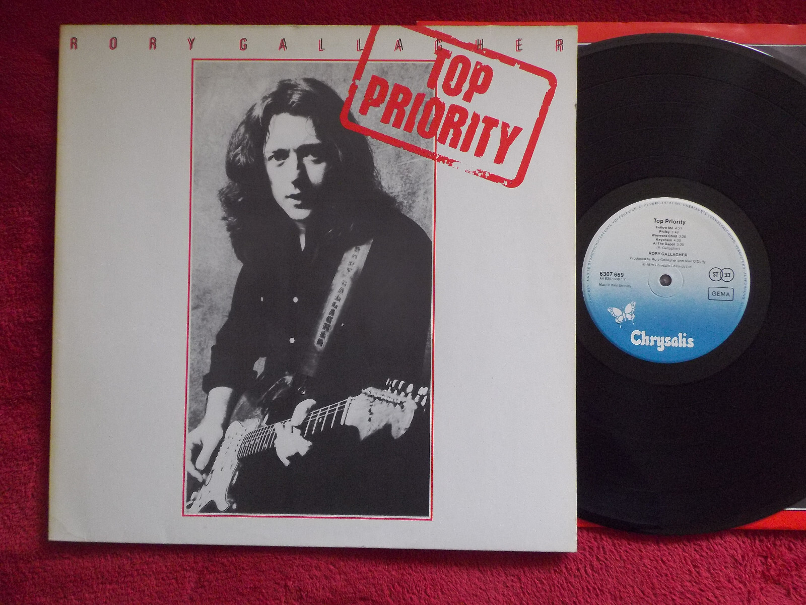Rory Gallagher – Top Priority (LP, Chrysalis Records, Deutschland, 1979)