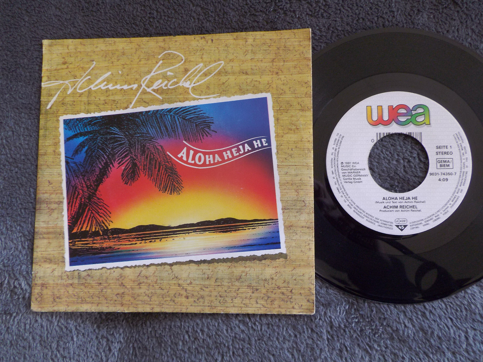 Achim Reichel – Aloha Heja He / Sturmflut | WEA Records, 7-Inch-Single, 1991