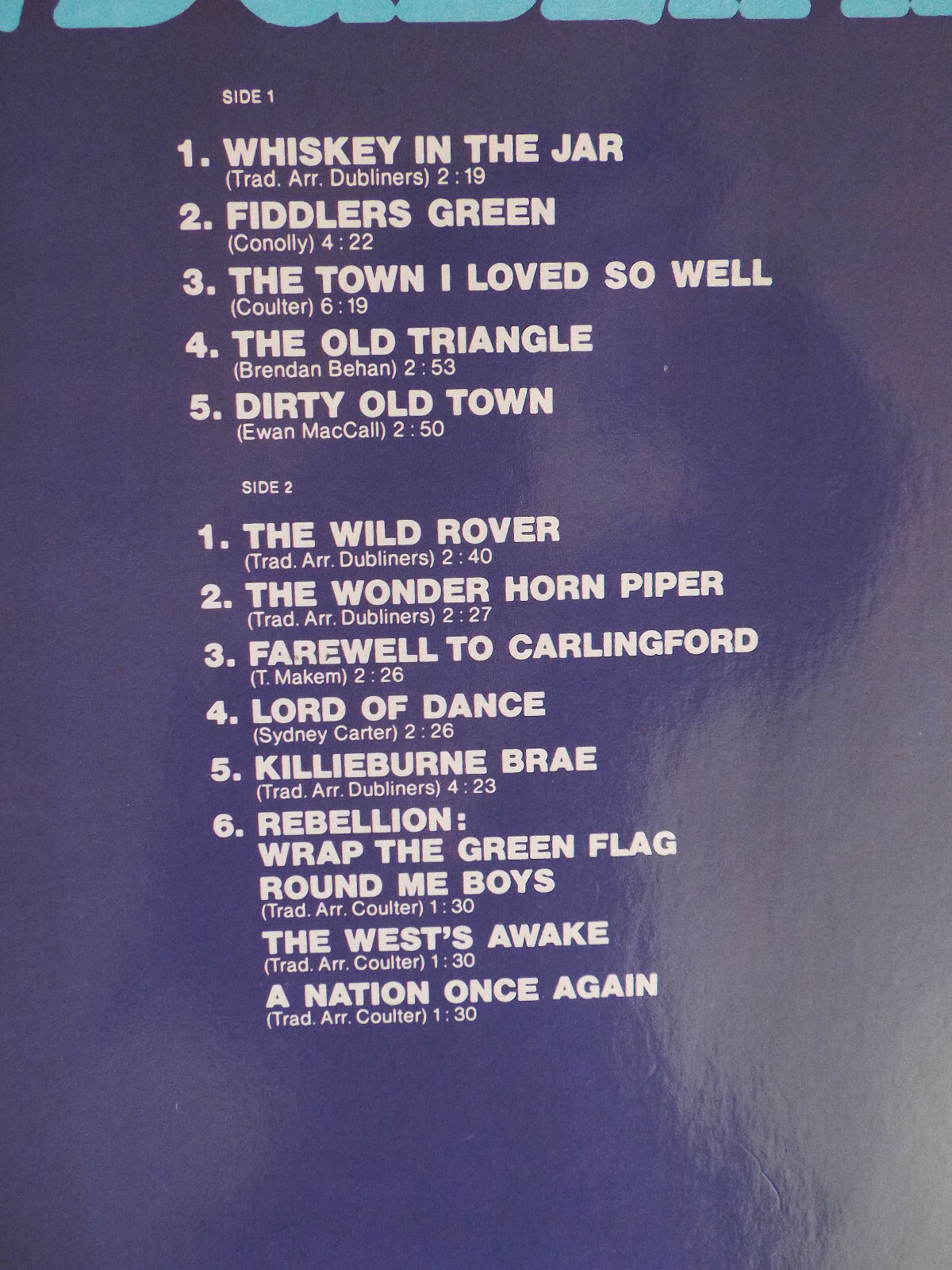 The Dubliners – The best of the Dubliners (Polydor LP), Bild 3
