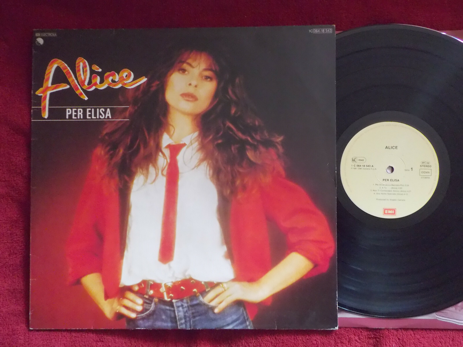 Alice – Per Elisa | EMI Records, 1C 064-18 543 | LP, Deutschland 1981