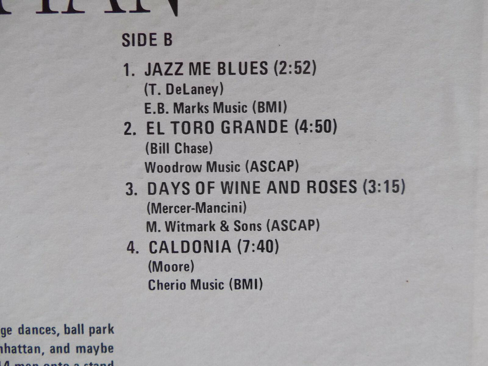 Woody Herman – 1963 Encore (Trip Records, TLP - 5570), Bild 5