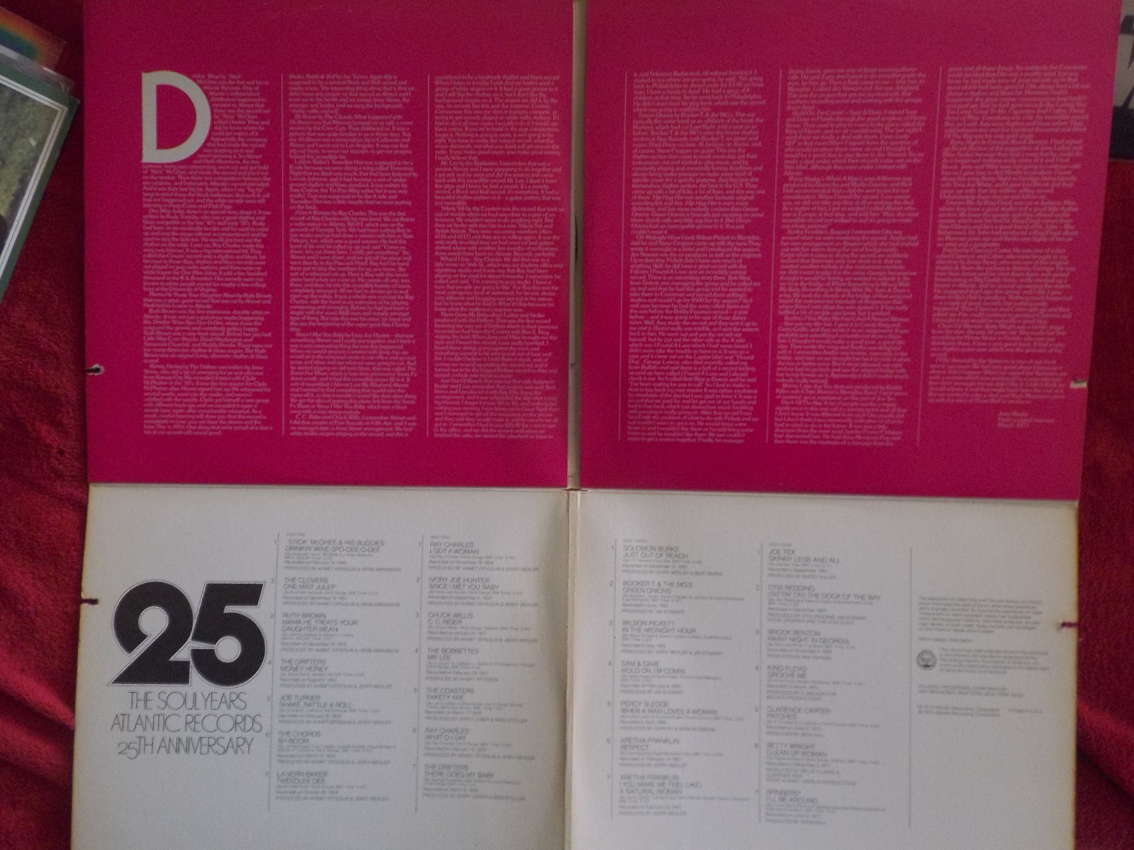 Various Artists – The Soul Years 25 (2-LP, Atlantic Records, USA, 1973), Bild 2