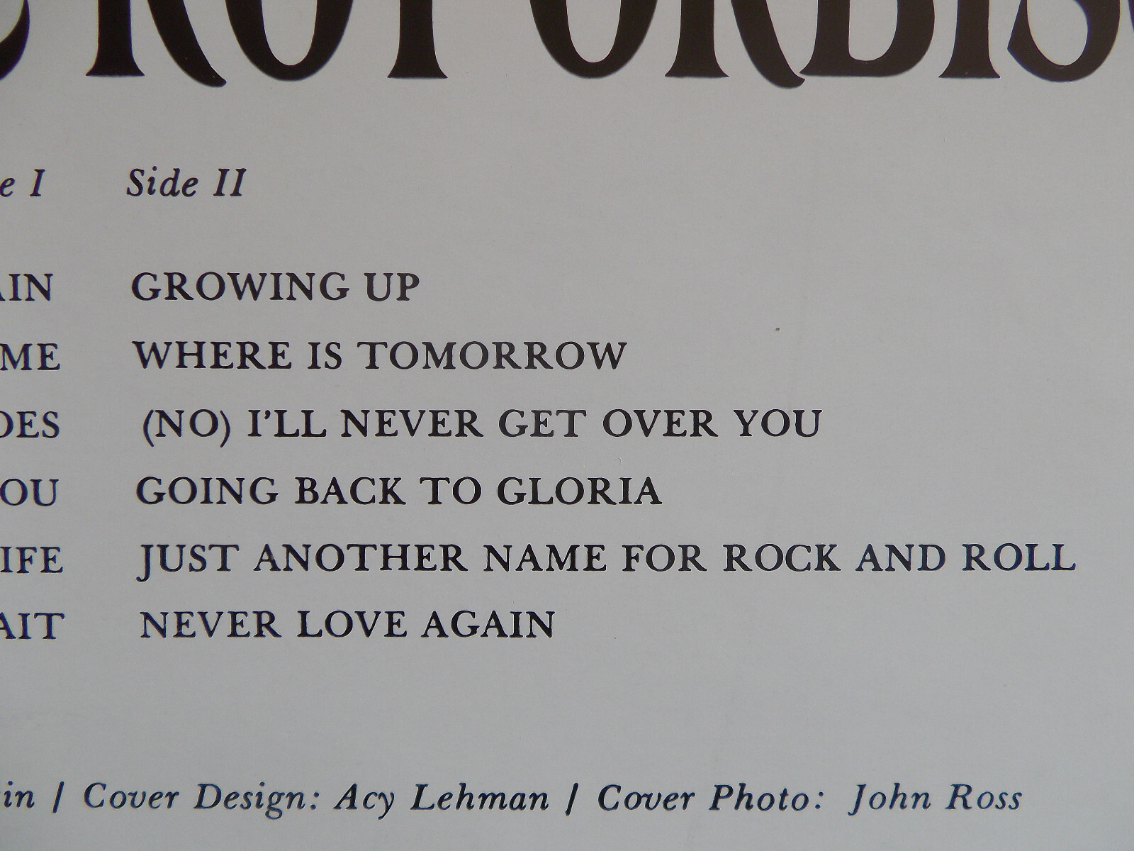 Roy Orbison – The Classic Roy Orbison (London Records, SHA-U 96, LP, 1966), Bild 5