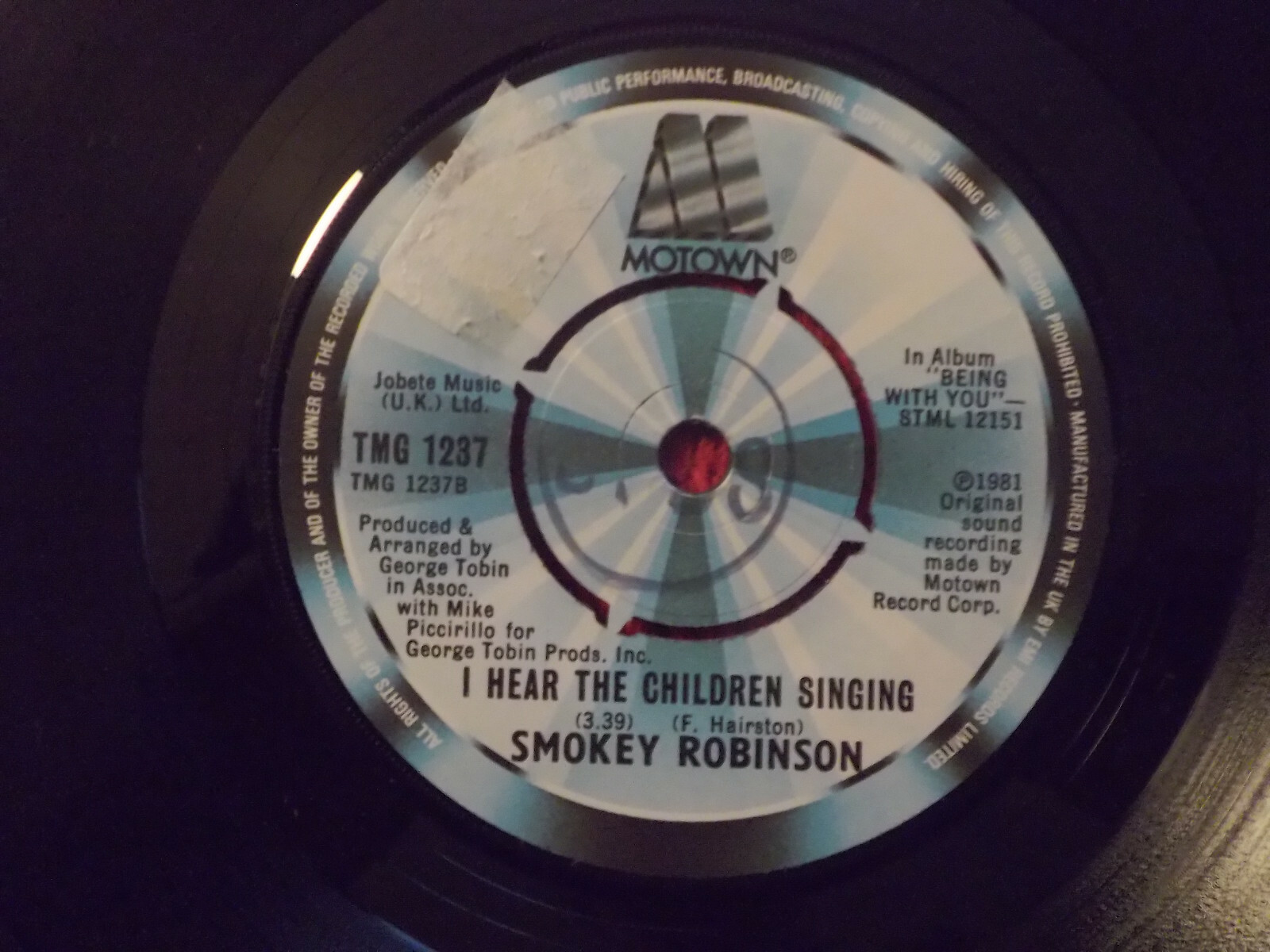 Smokey Robinson – You are forever / I hear the children – Motown Records, TM 1237, Bild 2