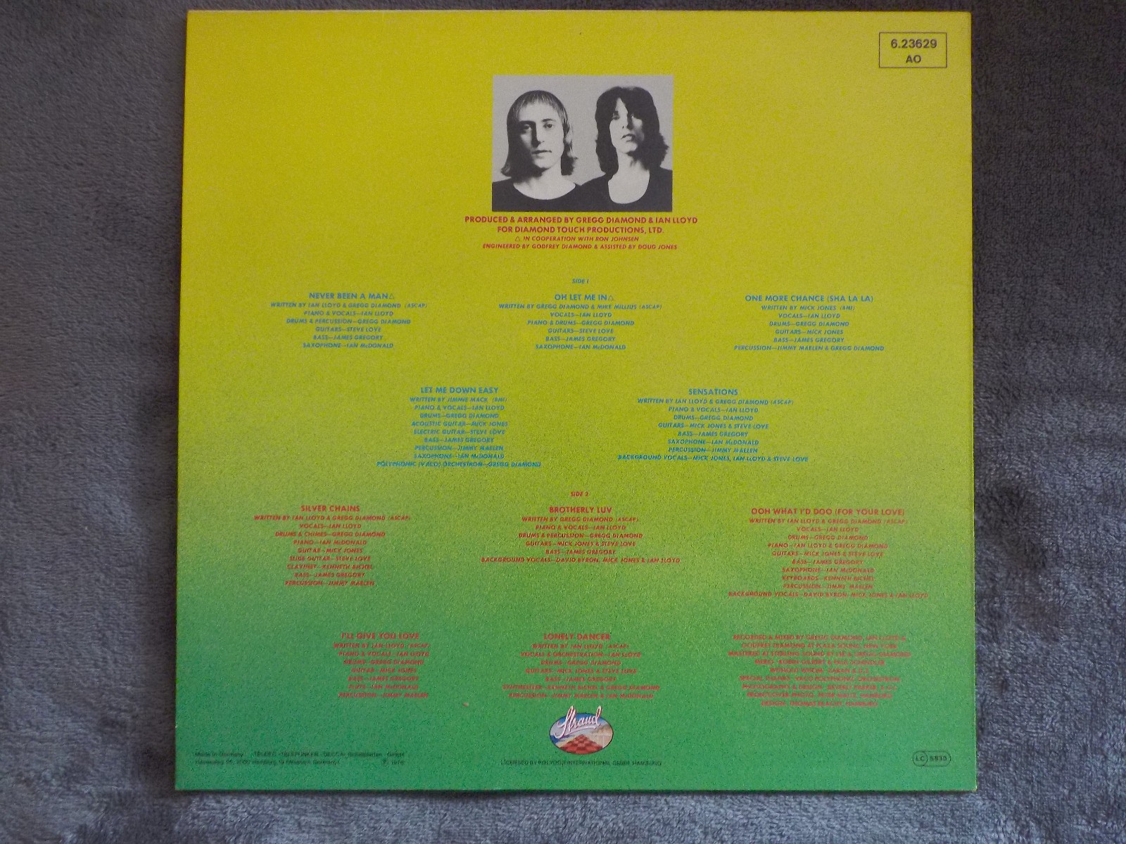 Ian Lloyd – Never Been a Man (LP, Strand Records, 1976), Bild 2