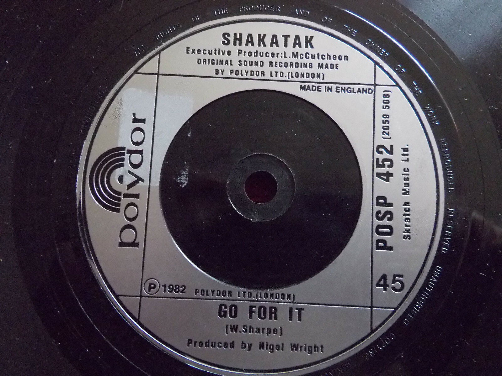 Shakatak – Streetwalkin´ / Go for it | Polydor Single, UK 1982, Bild 2