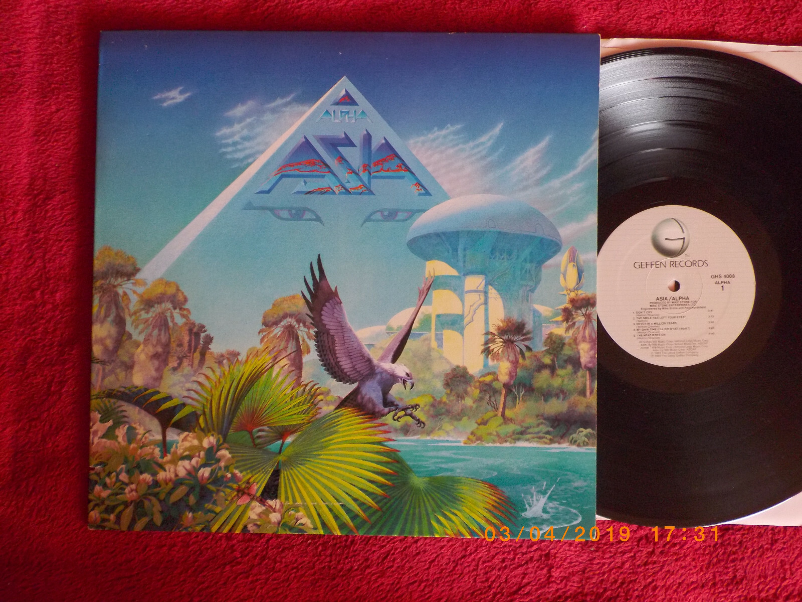 Asia – Alpha | LP, US-Pressung, Geffen Records, 1983