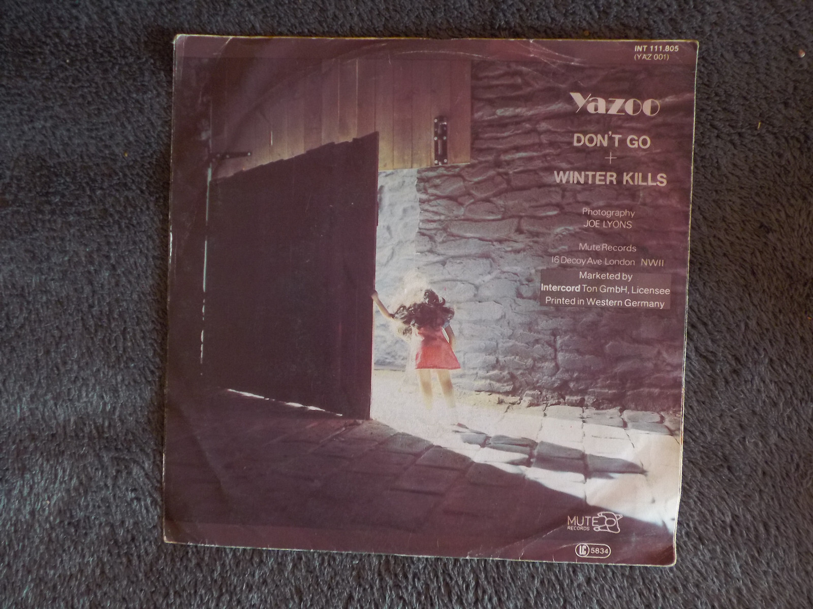 Yazoo – Don´t go / Winter kills (Single, Deutschland 1982), Bild 3