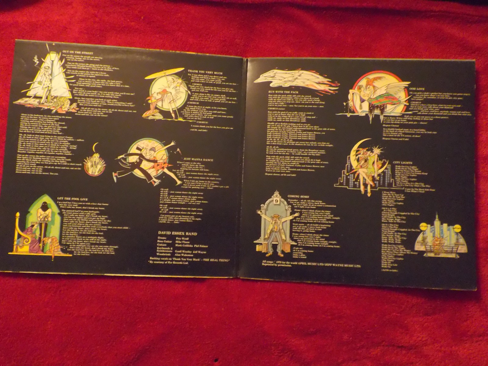 David Essex – Out on the street (CBS Records, CBS 86017, NL, 1976), Bild 2