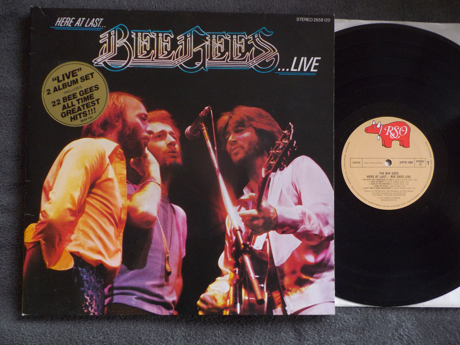 The Bee Gees – Here at last.... Bee Gees... live – Doppel-LP