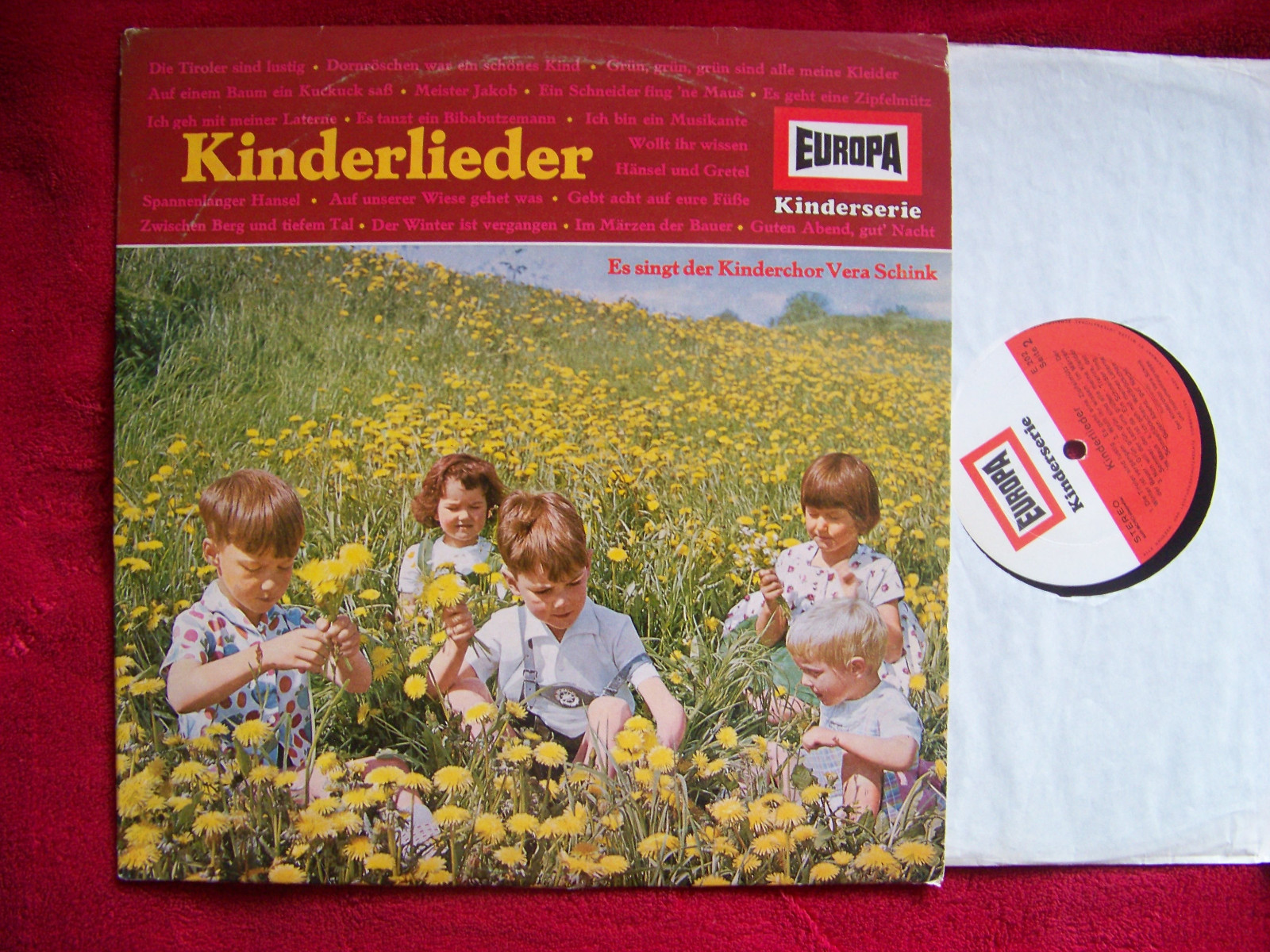 Kinderlieder – Kinderchor Vera Schink (Europa, LP)