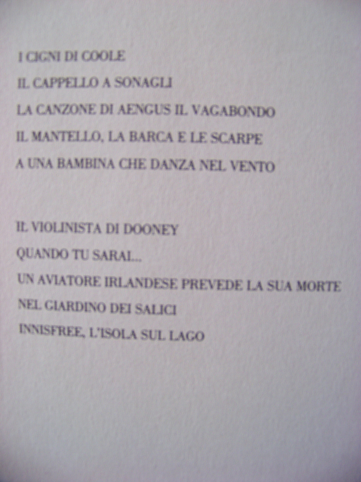 Branduardy Canta Yeats – Dieci ballate su liriche di William Butler Yeats | Ariola Records 207 783, Bild 3