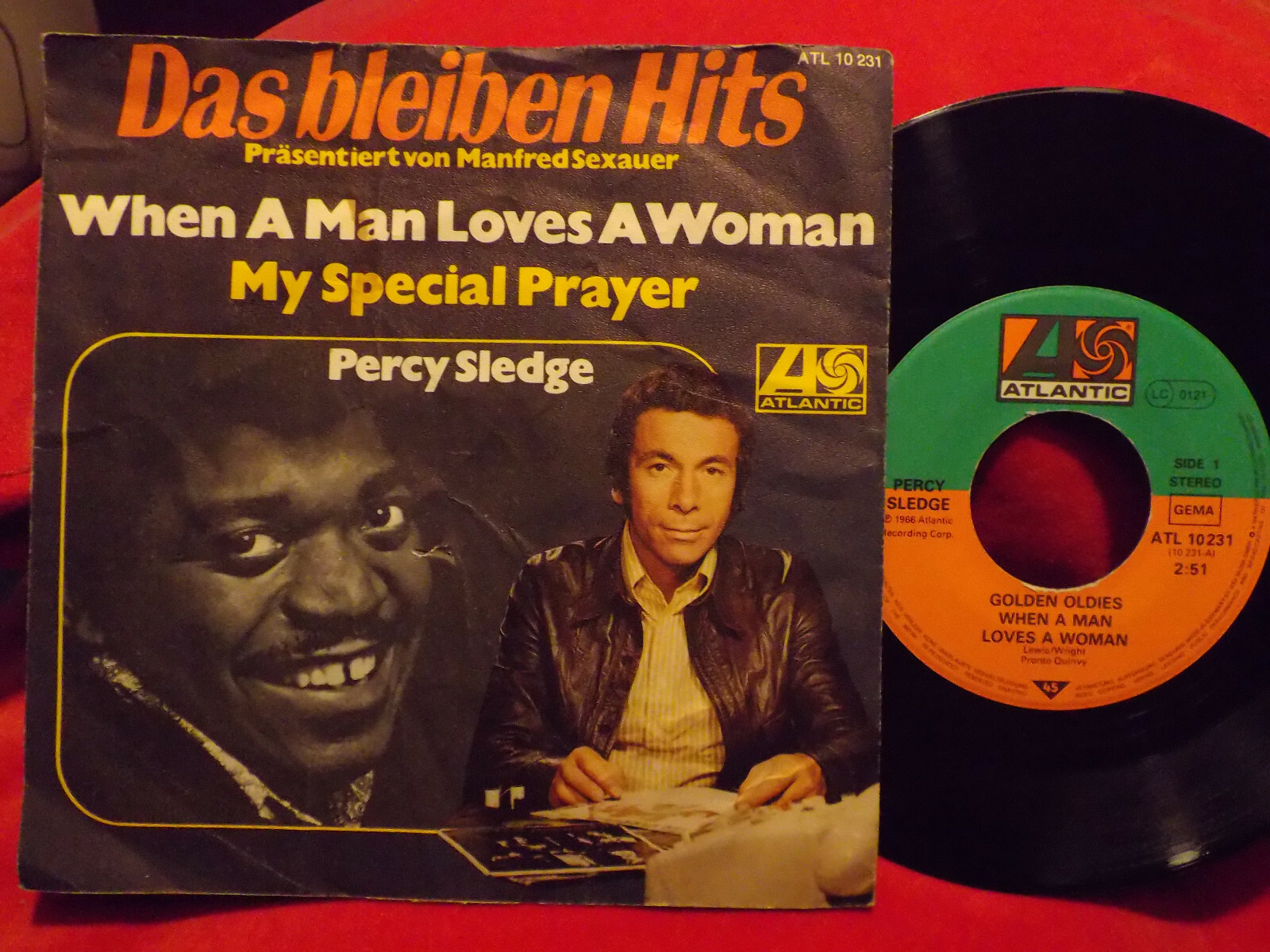 Percy Sledge – When a man loves a woman / My special prayer – Atlantic Records, ATL  10 231