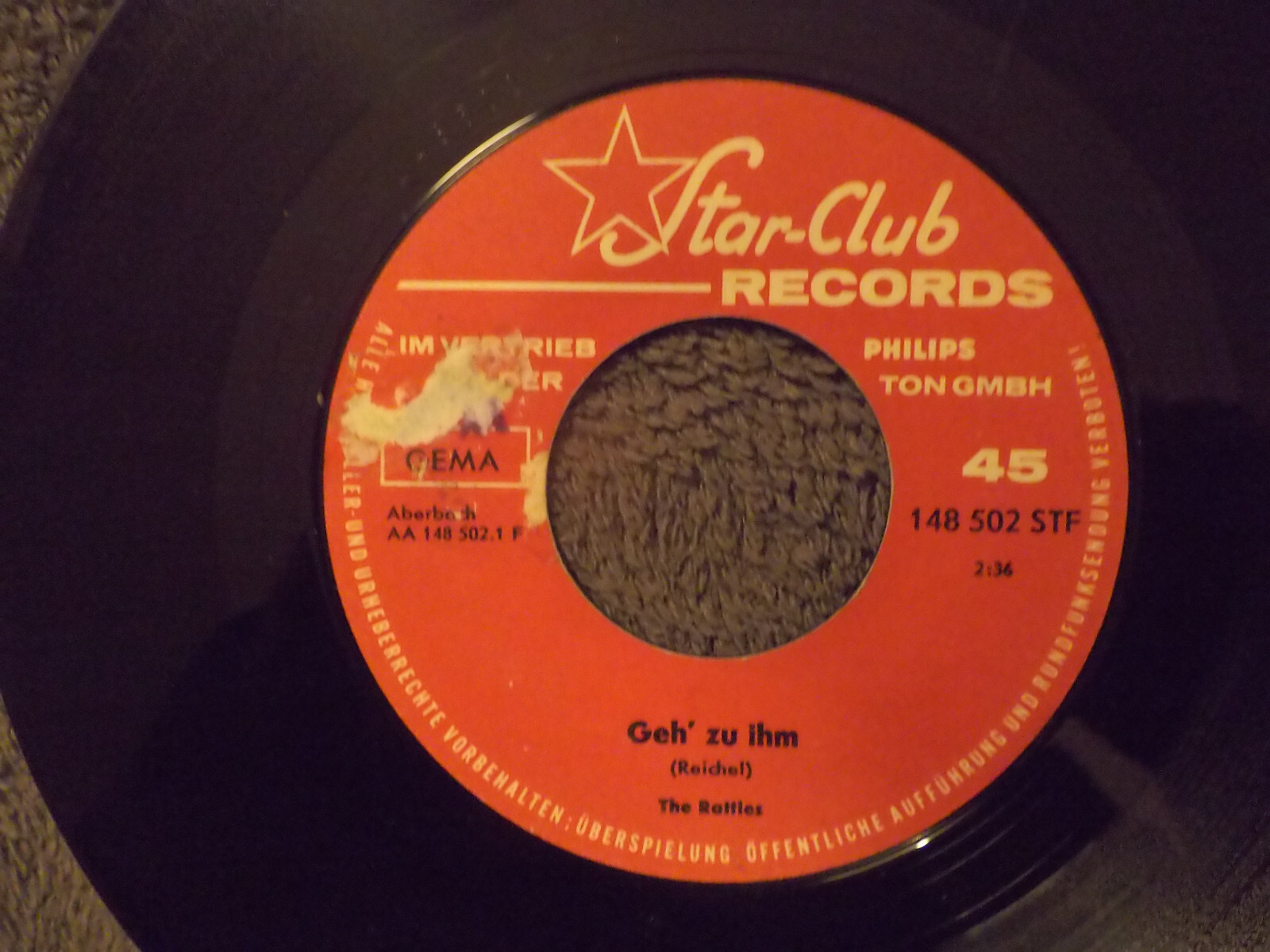The Rattles – Geh´ zu ihm / Bye, bye Baby | Star-Club Records 148 502 STF