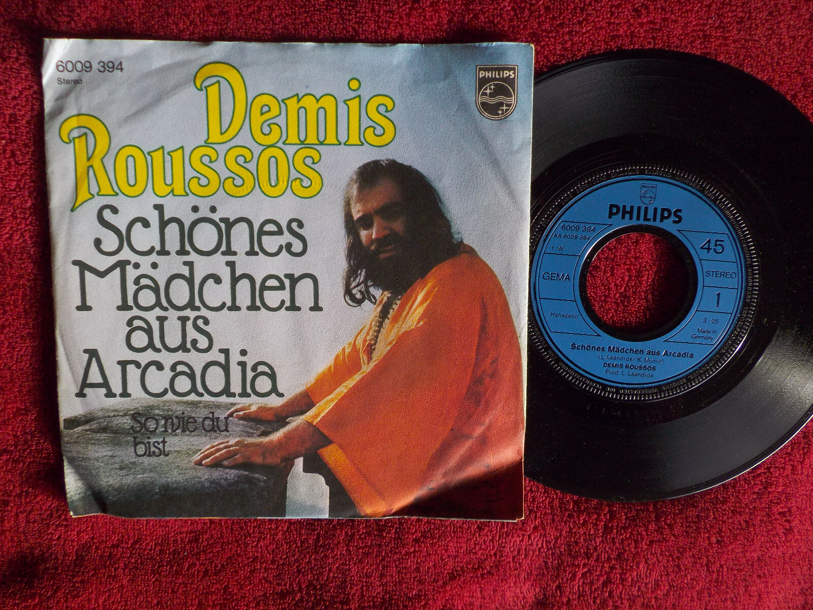 Demis Roussos – Schönes Mädchen aus Arcadia / So wie du bist | Philips 6009 394