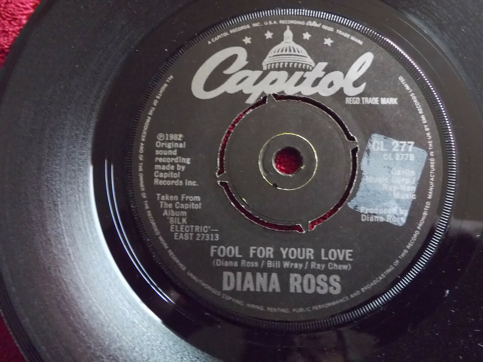 Diana Ross – So Close / Fool for Your Love (Single, 1982), Bild 2