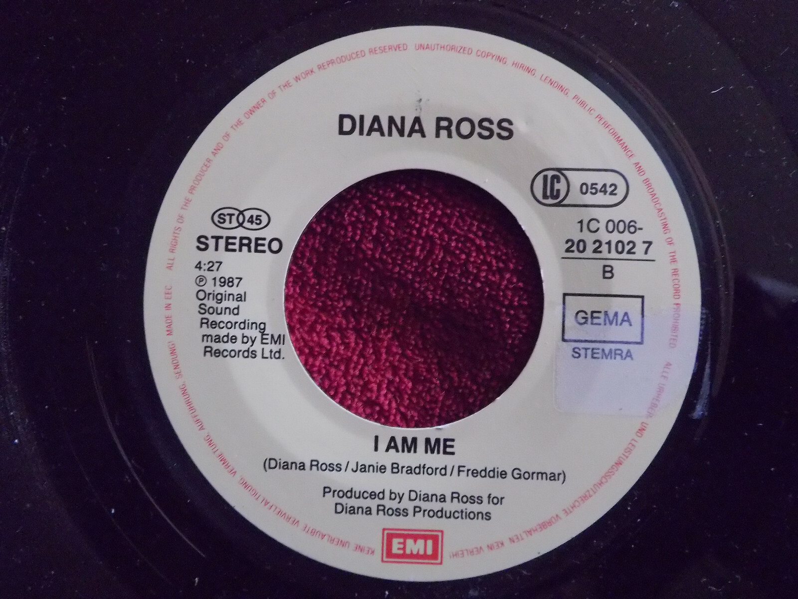 Diana Ross – Shockwaves (7" Remix) / I Am Me, Bild 2