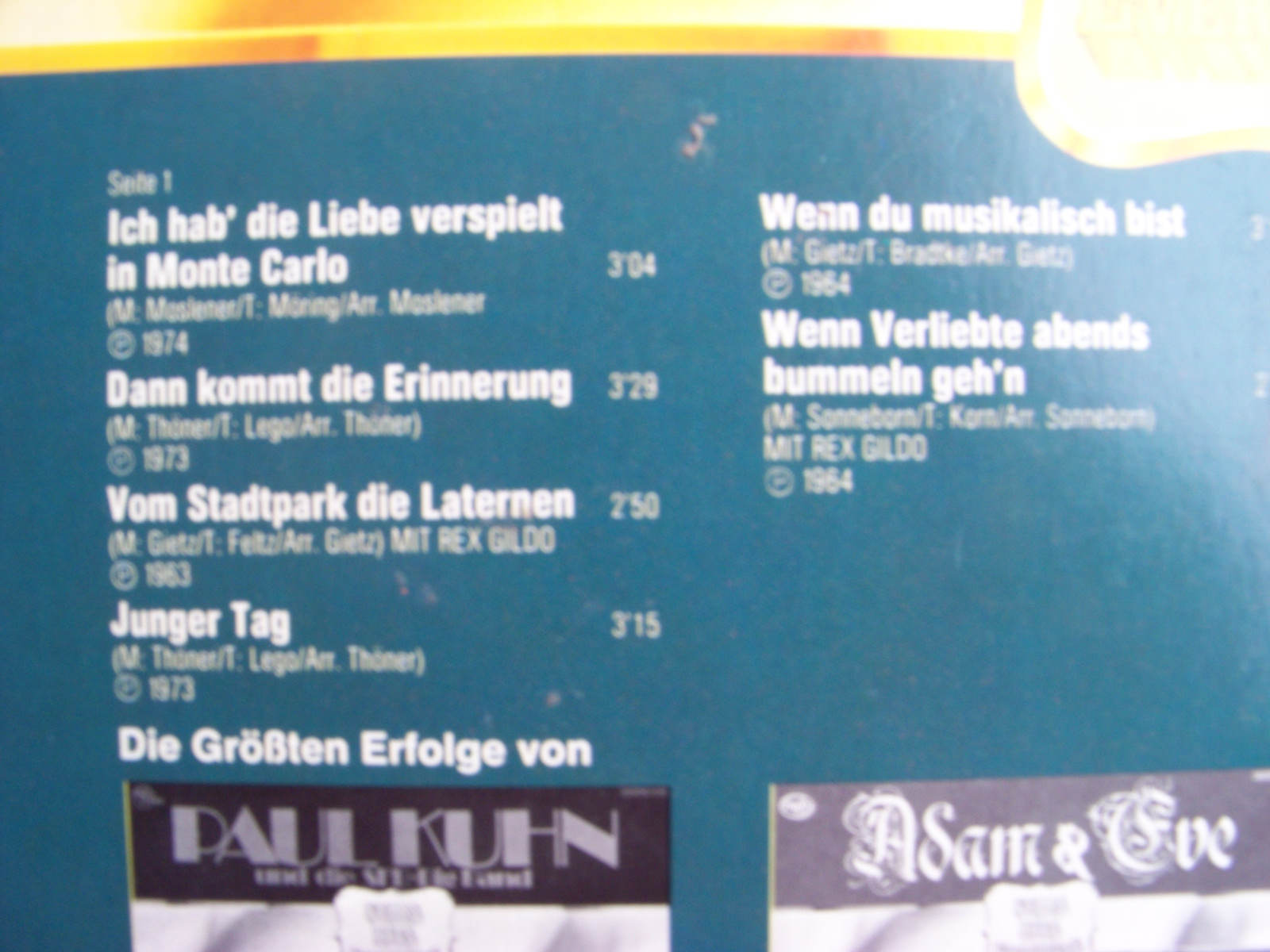 Gitte – Stars Hits Evergreens (LP, MFP Records), Bild 3