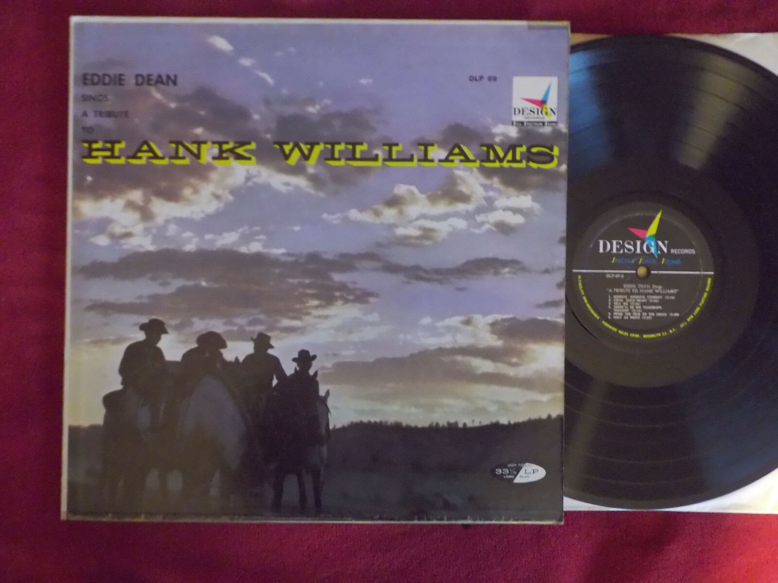 Eddie Dean – Eddie Dean sings a tribute to Hank Williams (LP)