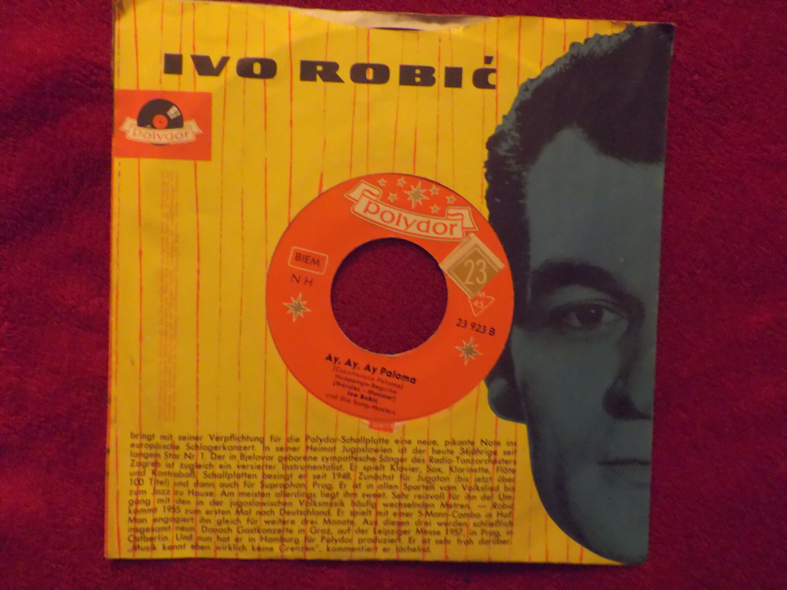 Ivo Robic – Morgen / Ay, ay, ay Paloma | Polydor Single, Bild 4