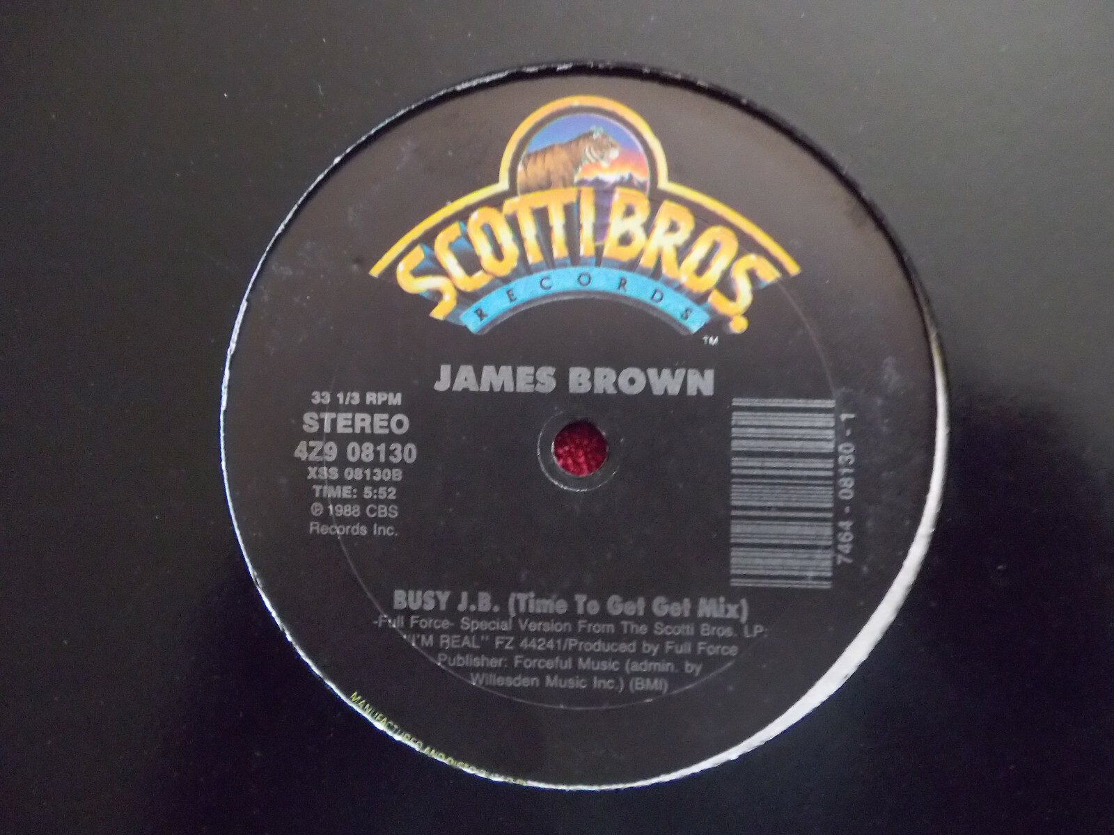 James Brown – Time to get busy / Busy J.B. – 12″ Maxi-Single, Bild 2