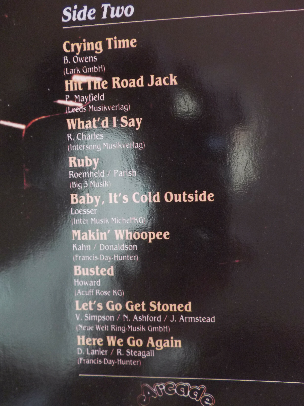 Ray Charles – The legend lives | Arcade Records ADE G 139, LP, Bild 6