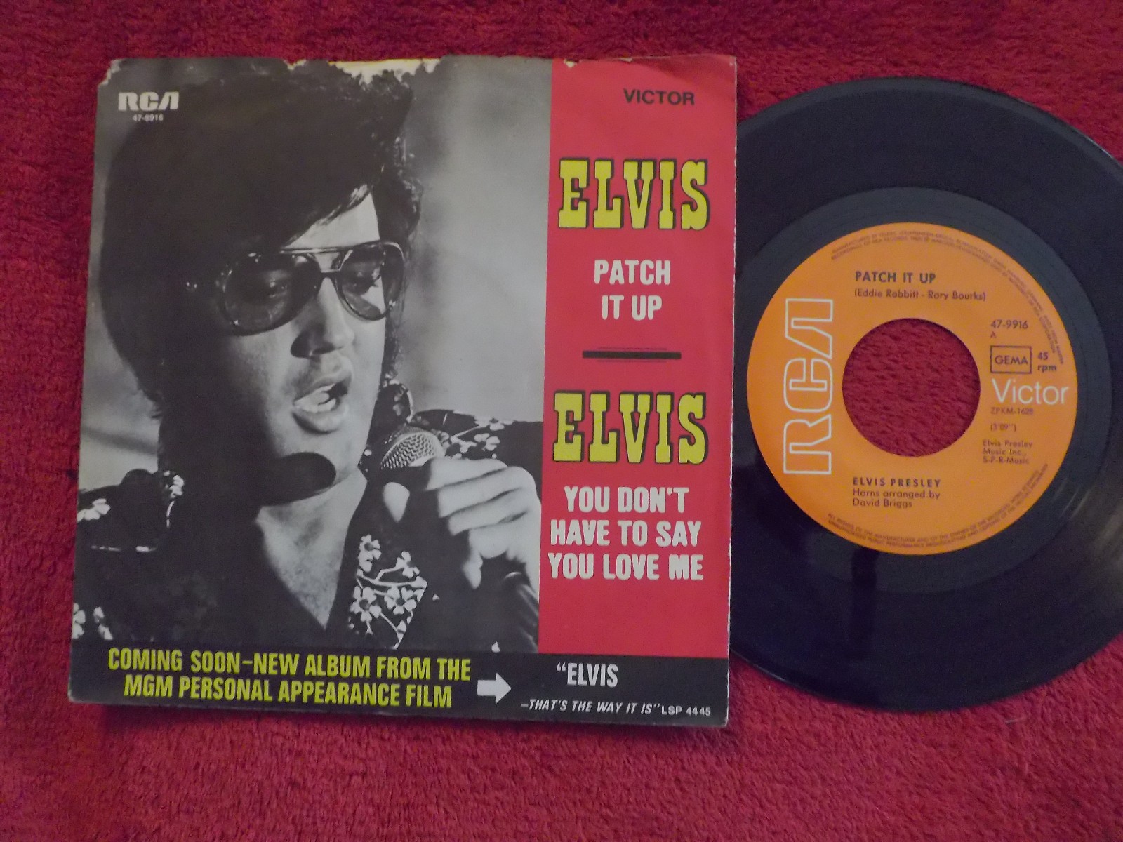 Elvis Presley – Patch it up / You don´t have to say you love me (RCA Victor, 47-9916)