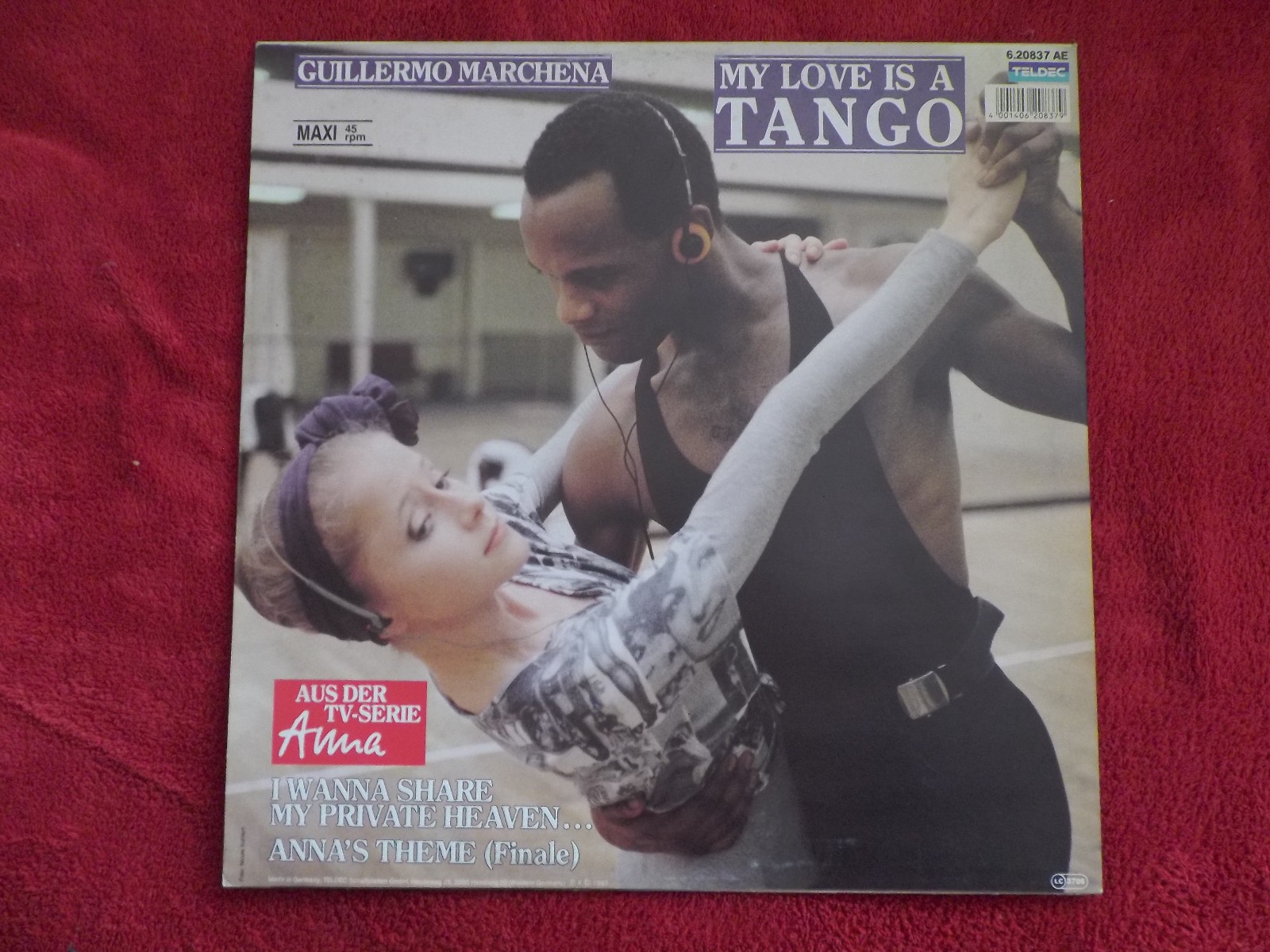 Guillermo Marchena – My love is a Tango / I wanna share my private heaven.. + Anna´s theme | Teldec Maxi-Single, 1987, Bild 2