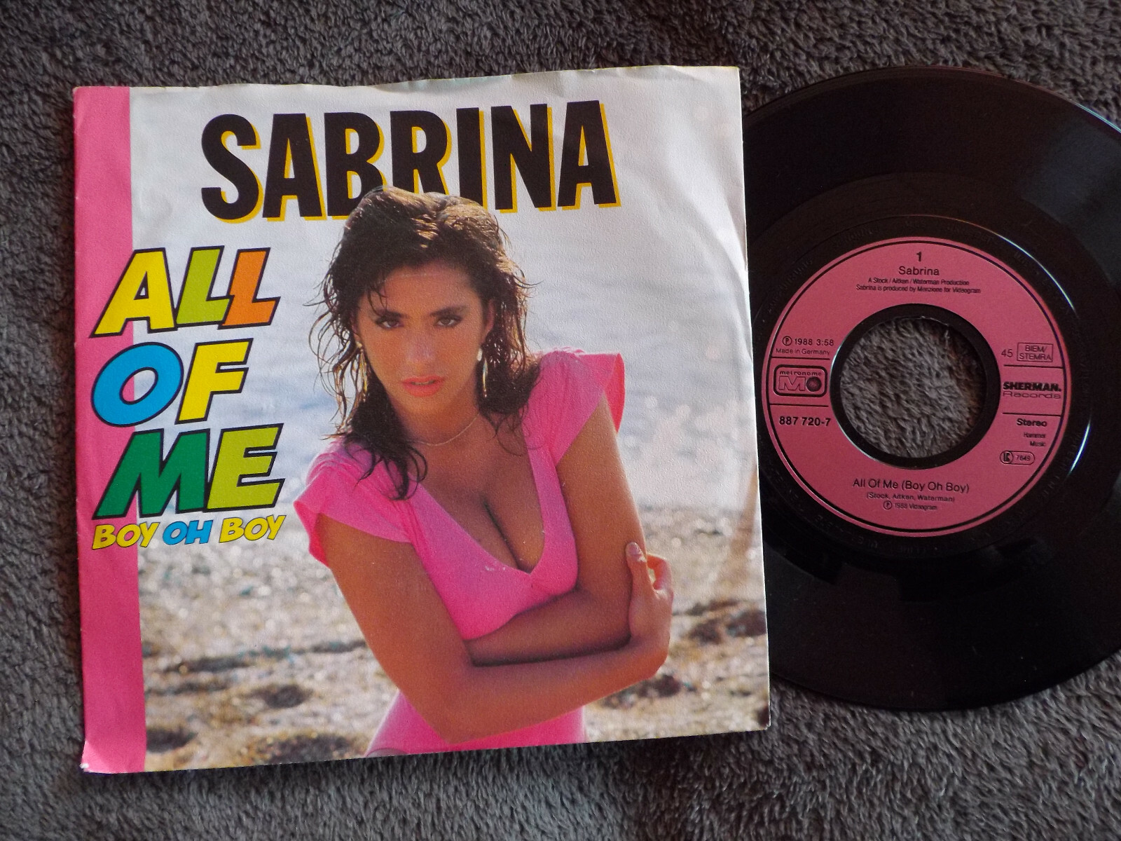 Sabrina – All of me / Boy oh boy (7″-Single, 1988)