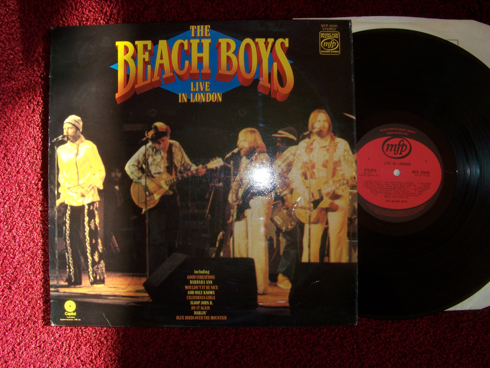 The Beach Boys – Live in London (LP, mfp Records 50345)