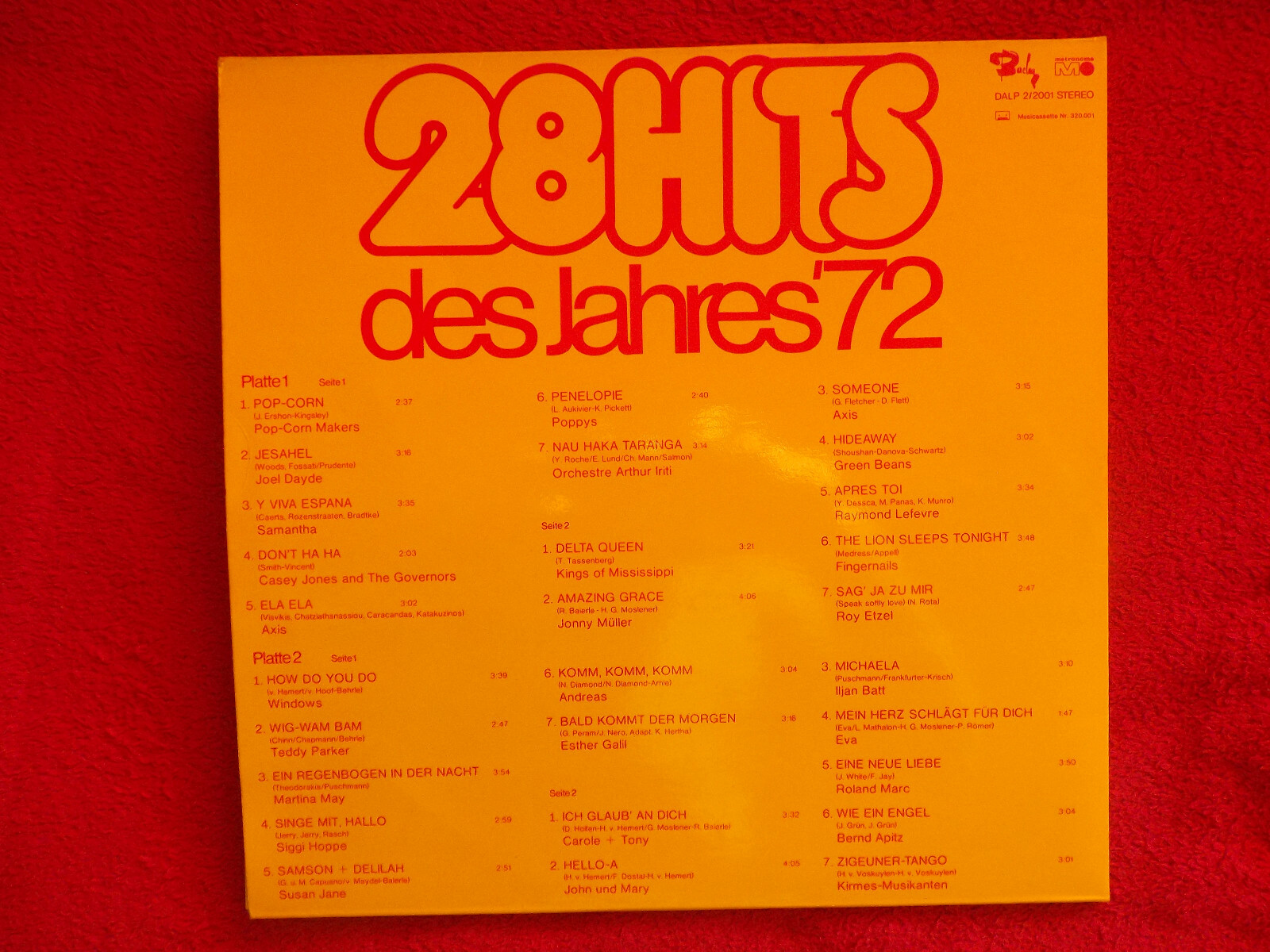 Various – 28 Hits des Jahres ´72 (Doppel-LP), Bild 4