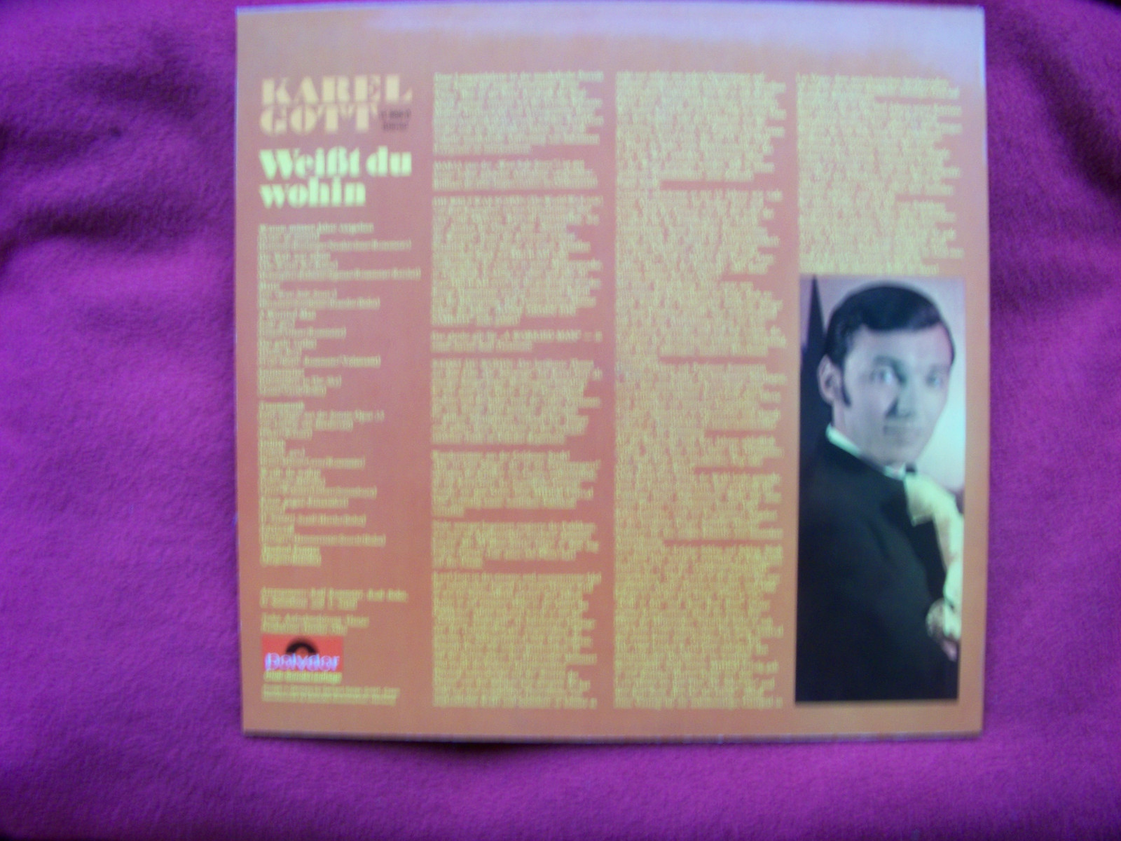 Karel Gott – Weißt du wohin | Polydor LP, Bild 2