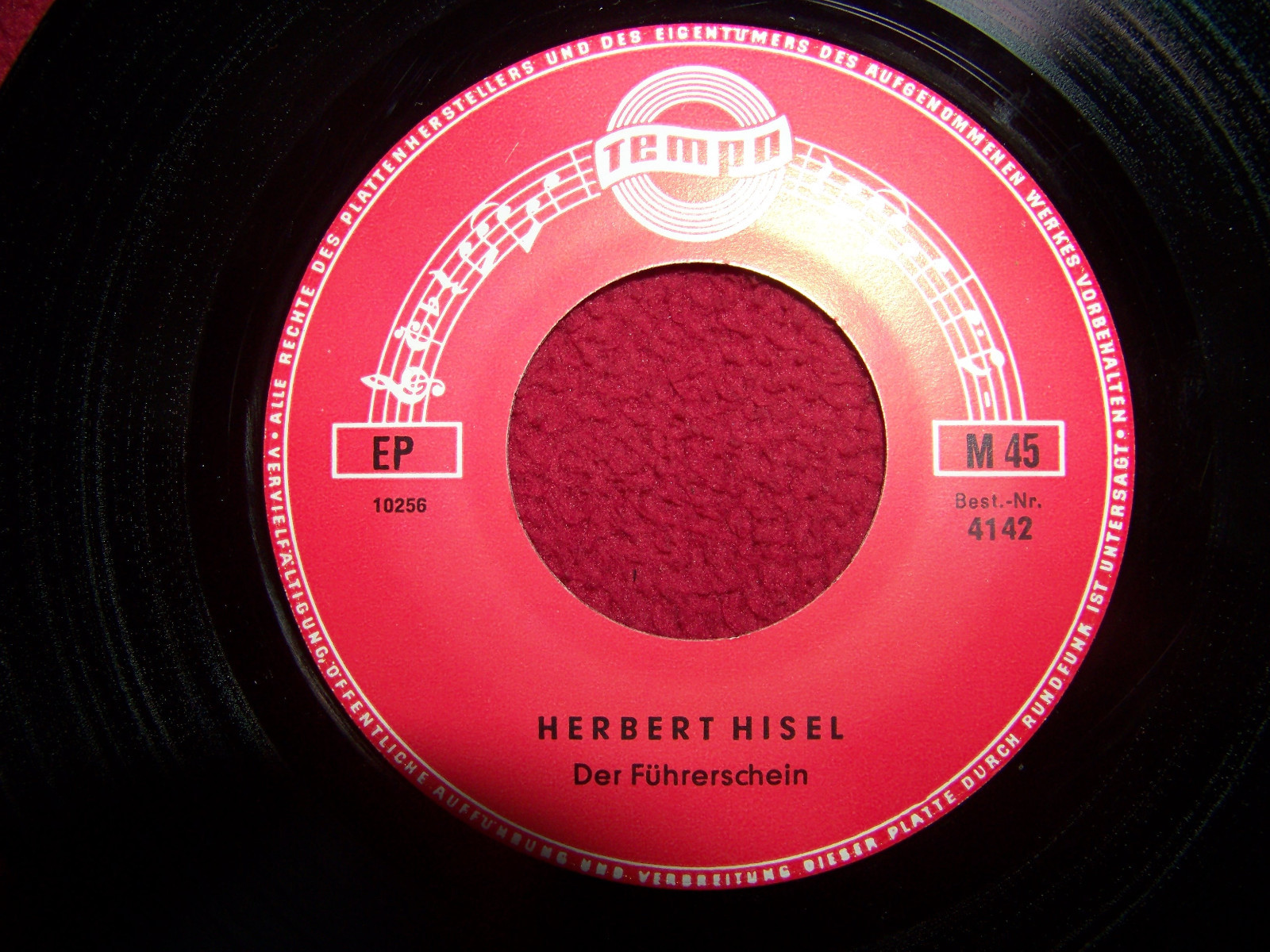 Herbert Hisel – Der Mopedfahrer / Der Führerschein (Klasse Tempo 45) | Tempo Records 4142, Bild 2