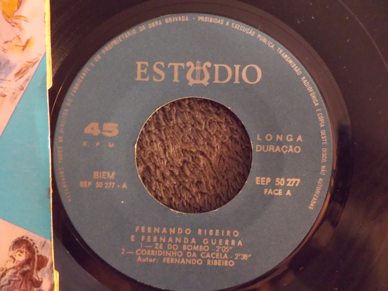 Fernando Ribeiro & Fernanda Guerra – Ze do bombo + 3 · Single, 45 U/min, Bild 2