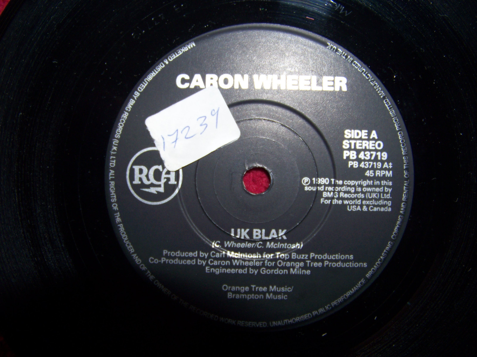 Caron Wheeler – UK Blak / Burn inside (RCA Records, PB 43719)