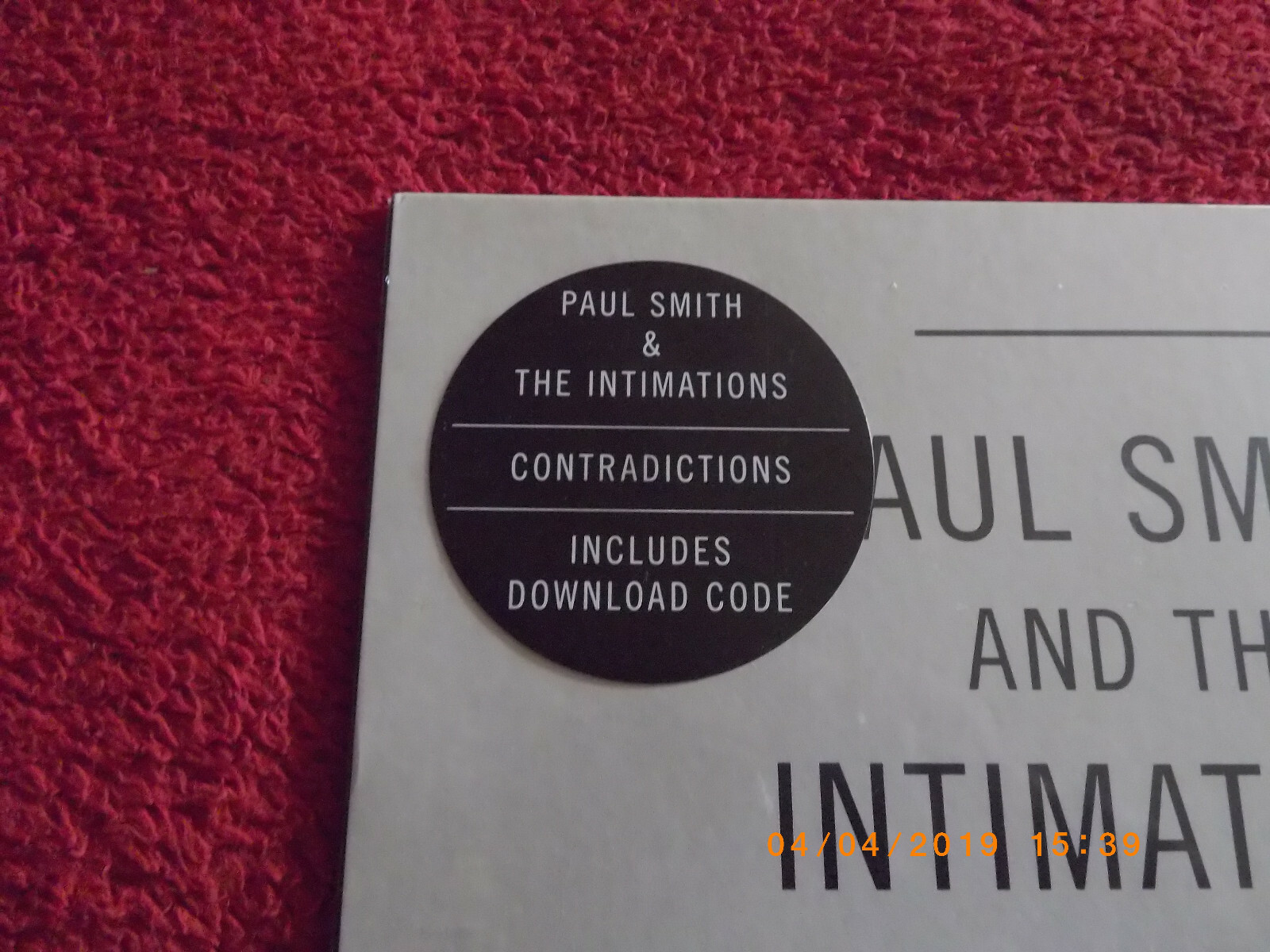 Paul Smith and the Intimations – Contradictions (LP), Bild 2