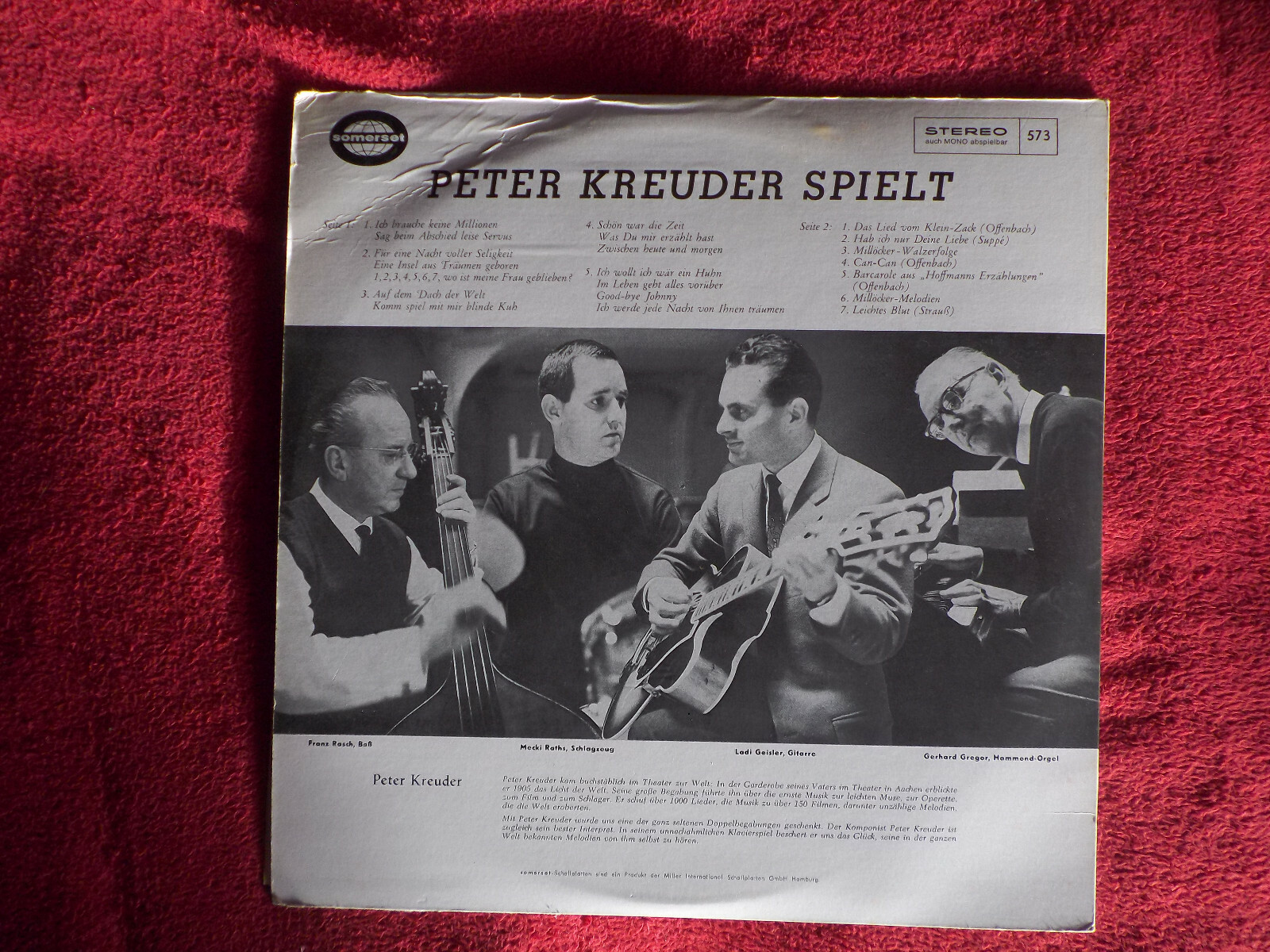 Peter Kreuder – Peter Kreuder spielt | Somerset Records 573, Bild 3